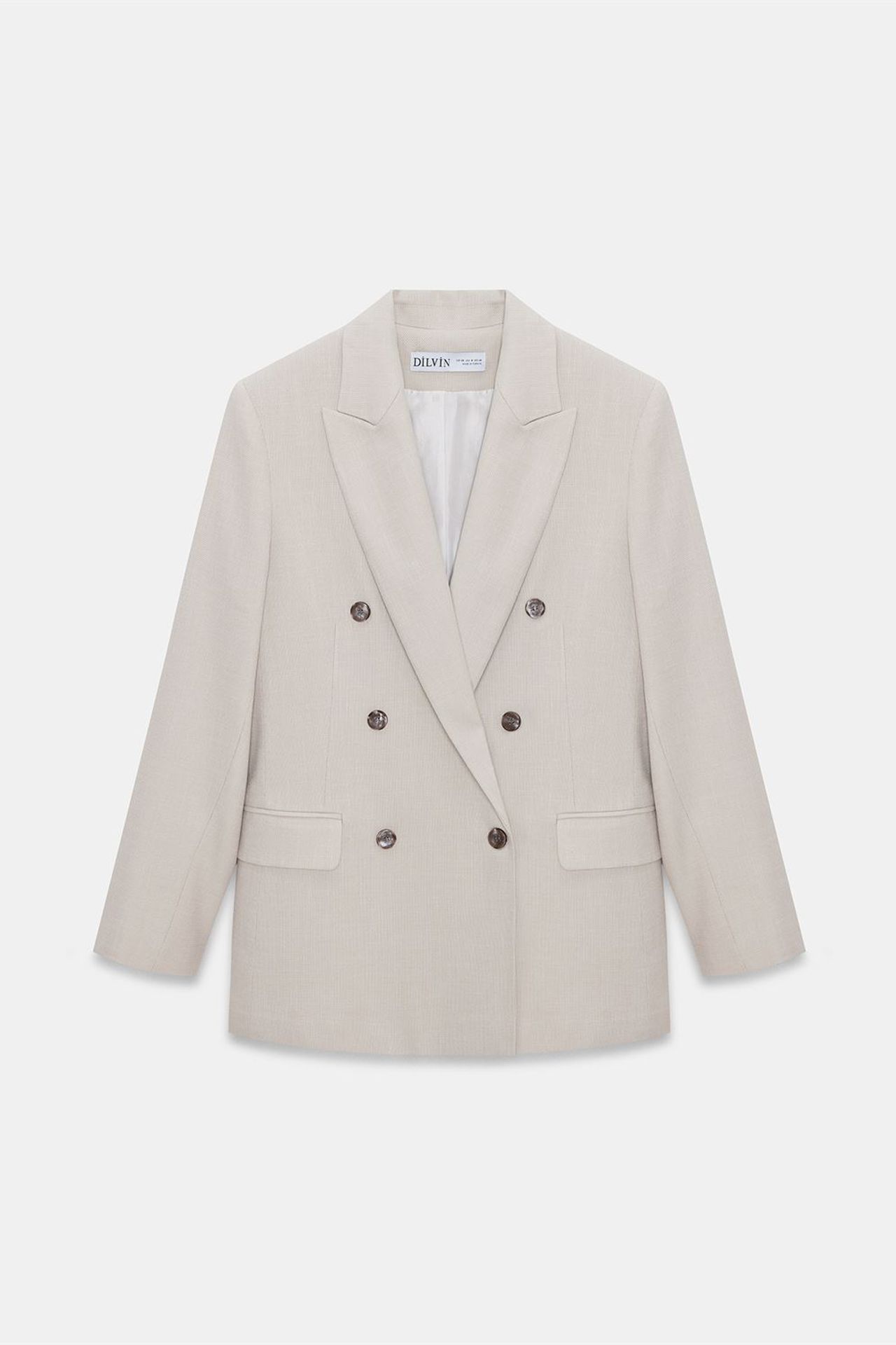 DILVIN Kadın Krep Blazer Ceket 6