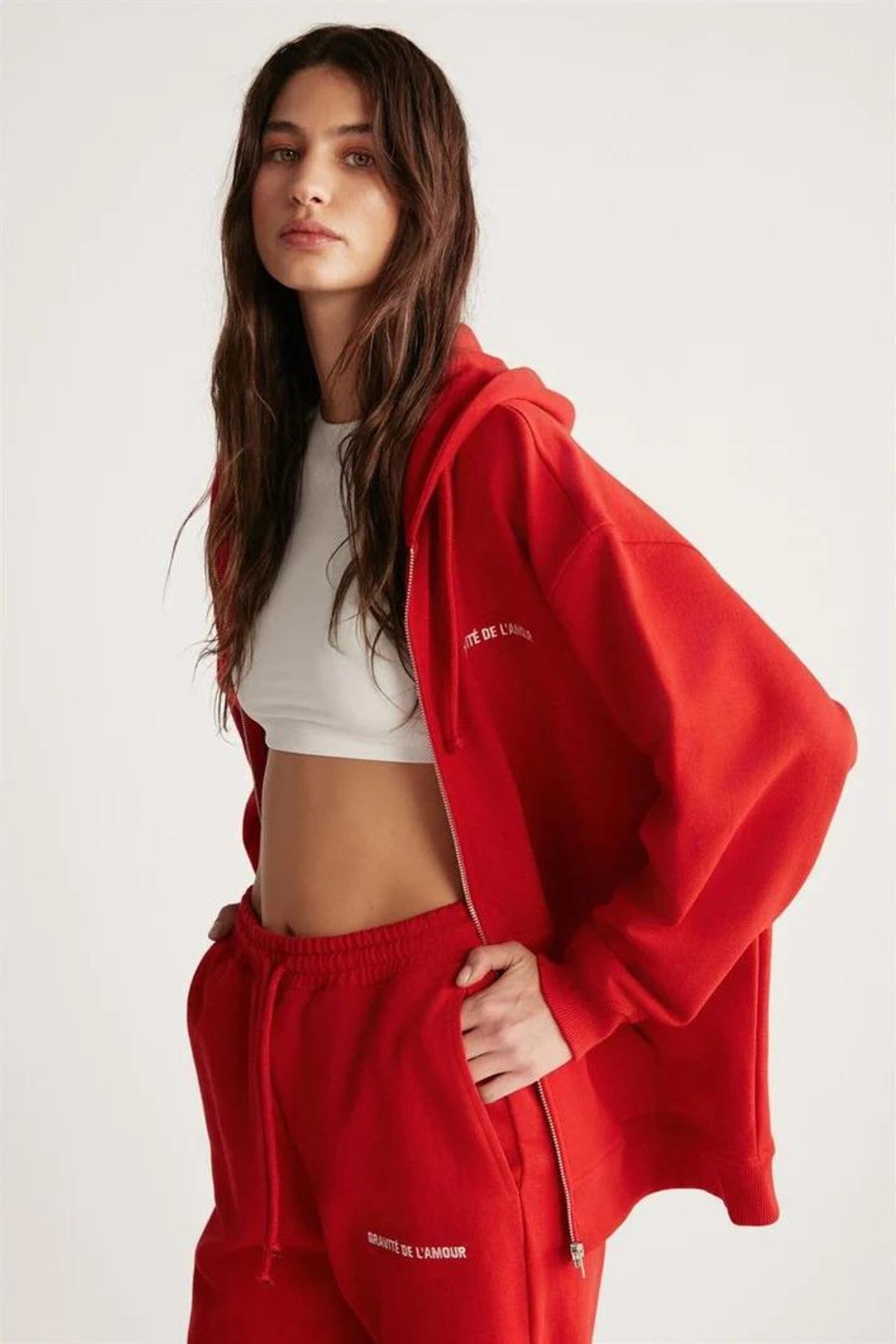 GRIMELANGE Kapüşonlu Fermuarlı Oversize Sweatshirt 4