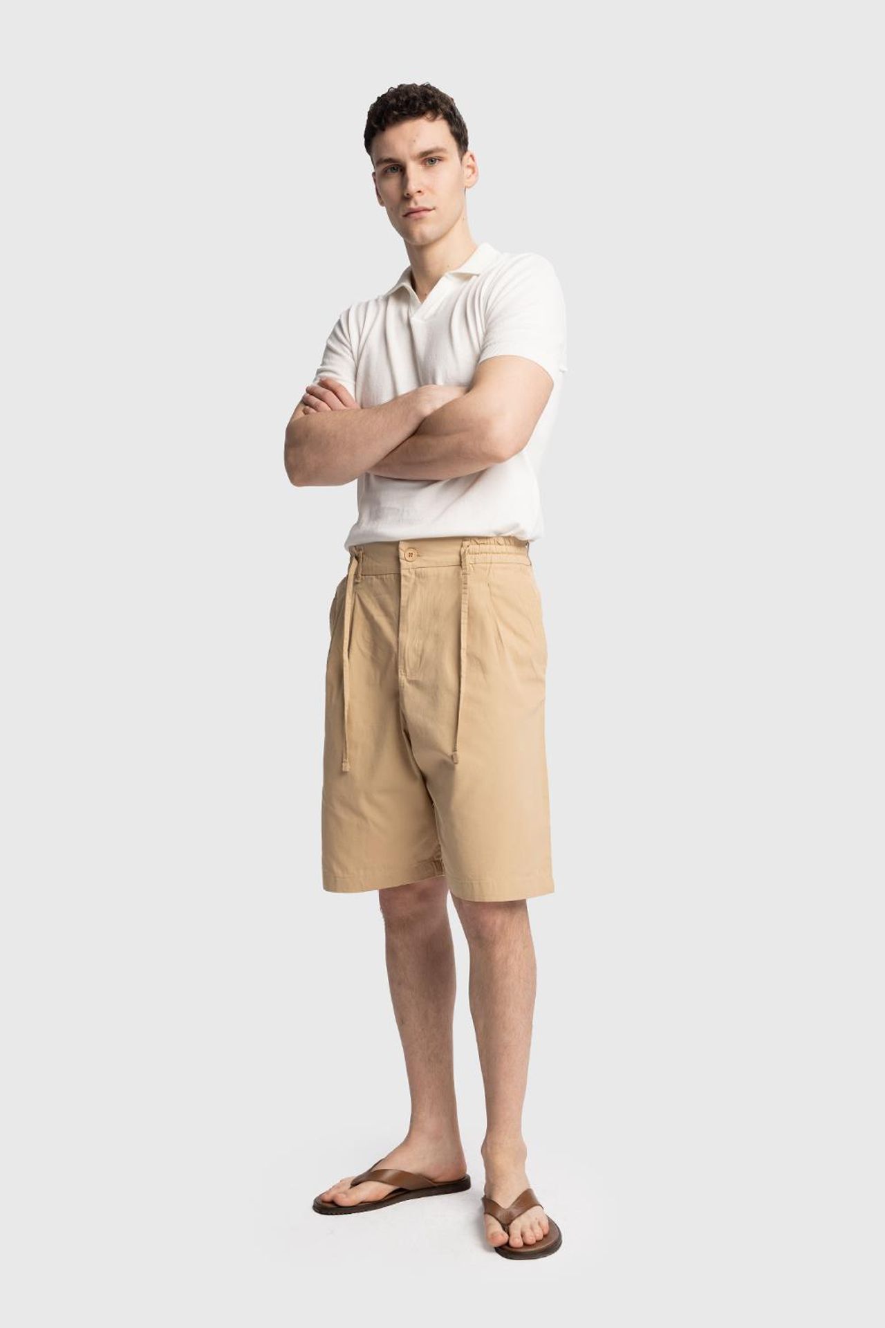GIESTO Erkek Pamuklu Poplin Chino Şort 4