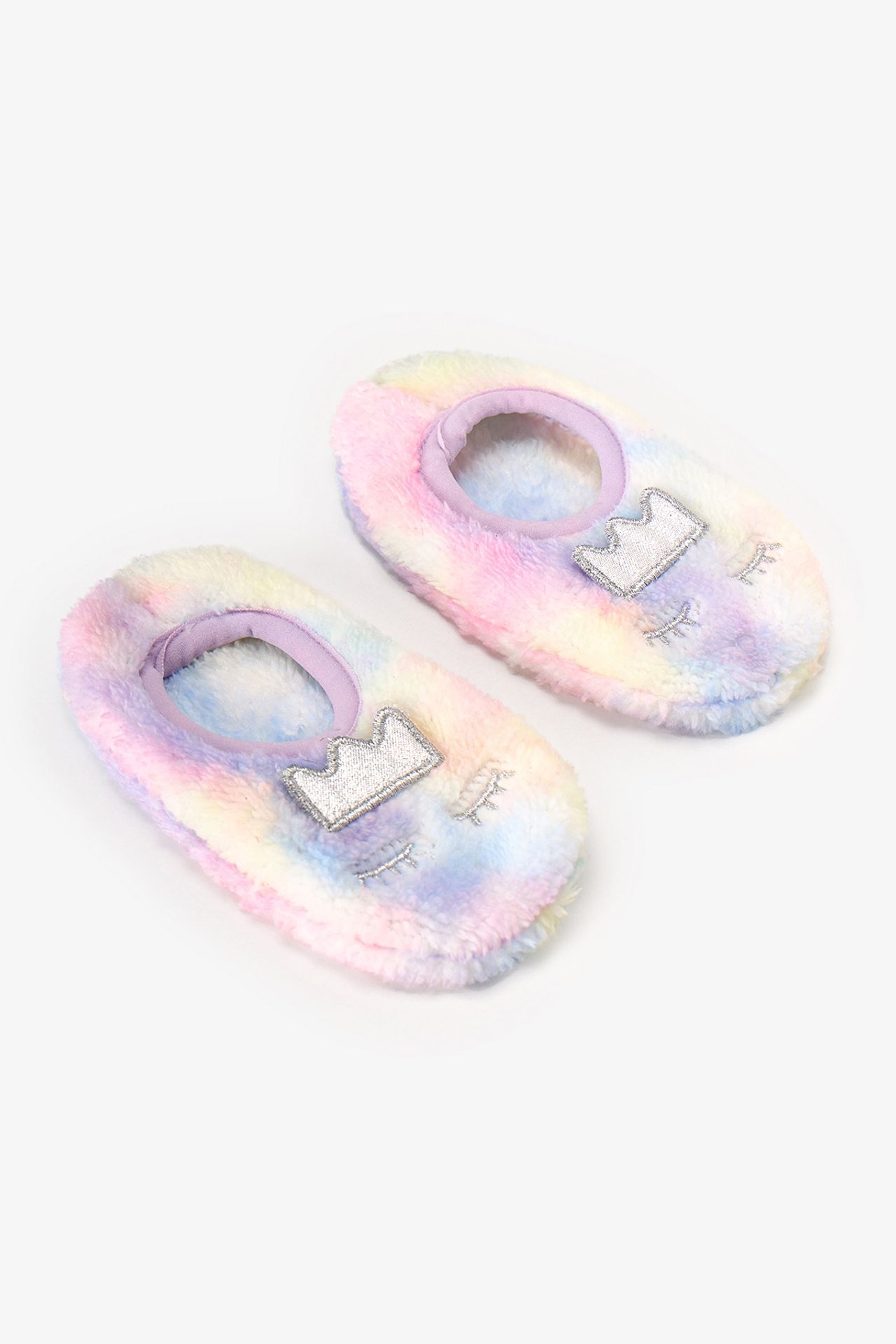 PENTI Girls' Tiedye Princess Slipper Socks 3