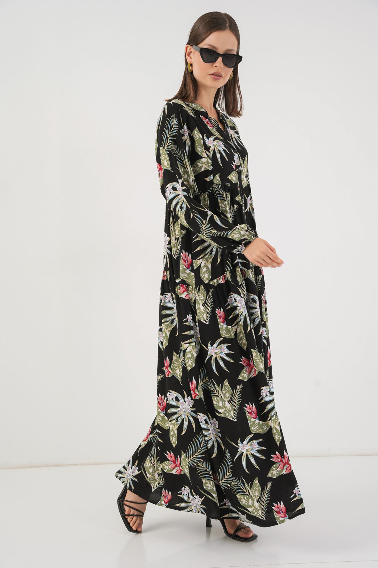 BDART Patterned V-Neck Maxi Dress 4