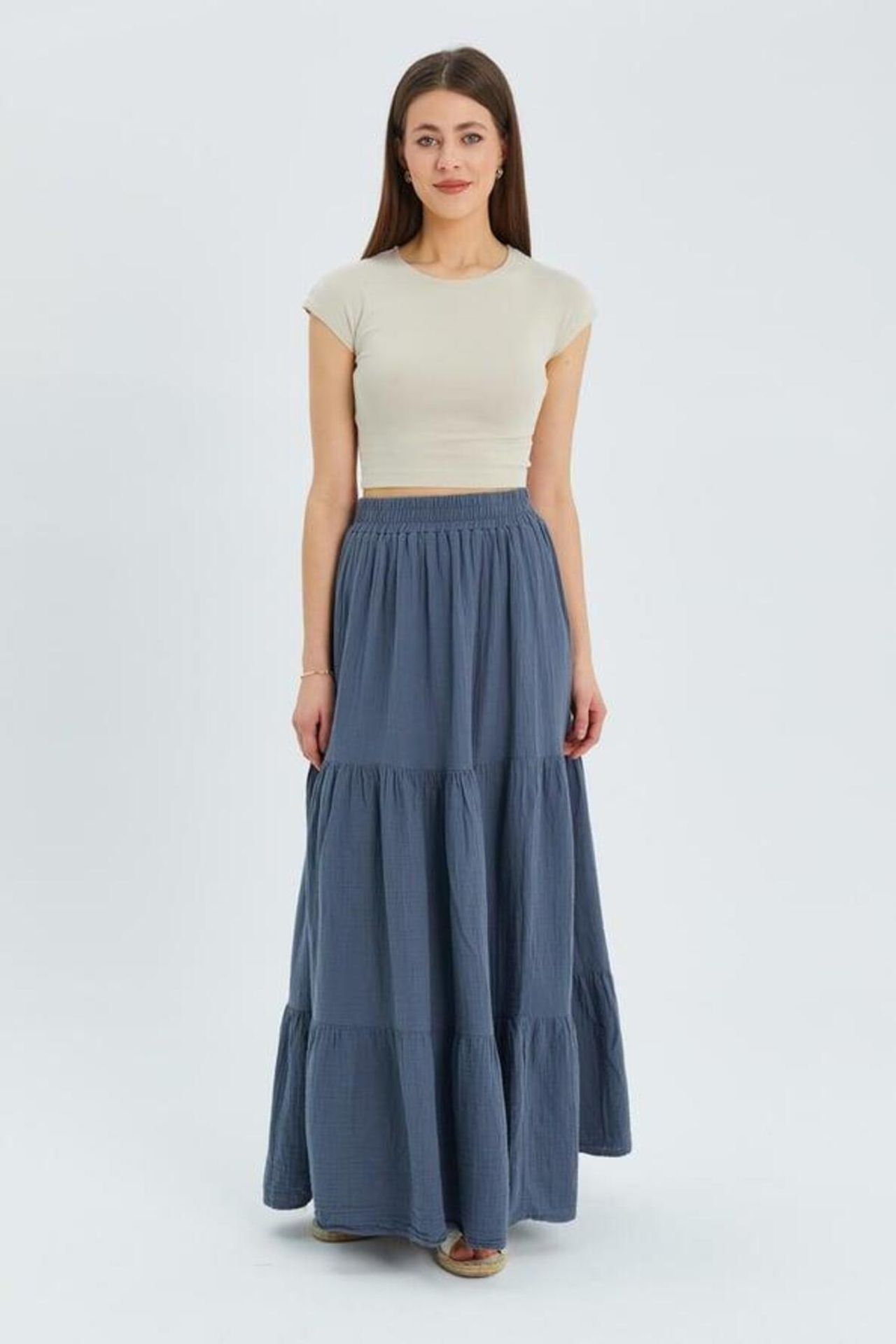 Mixray Maxi Cotton Skirt 3