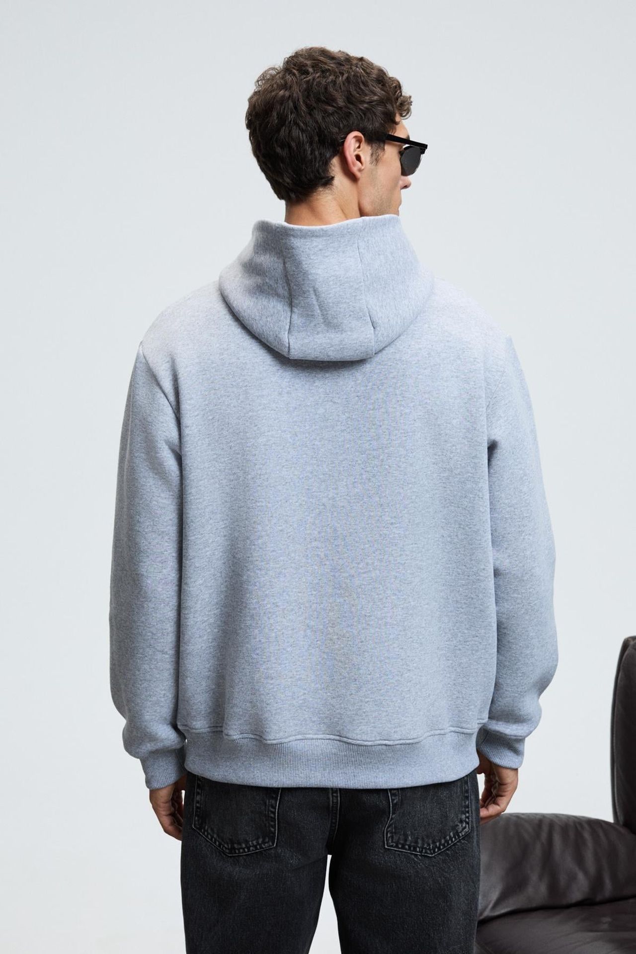 GRIMELANGE Geniş Kesimli Kapüşonlu Cepli Sweatshirt 5