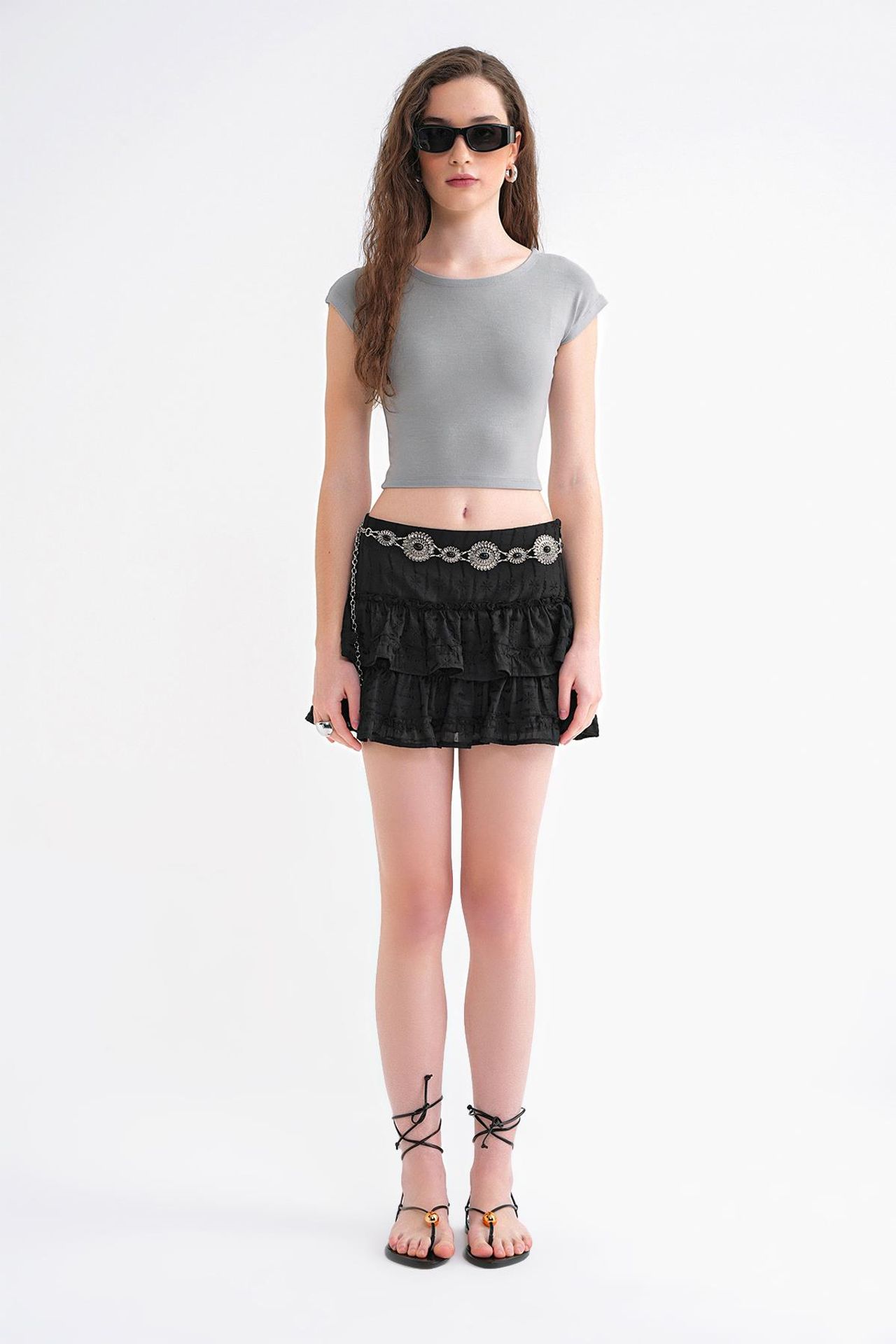 MIXRAY Slim Fit Crop T-Shirt 6