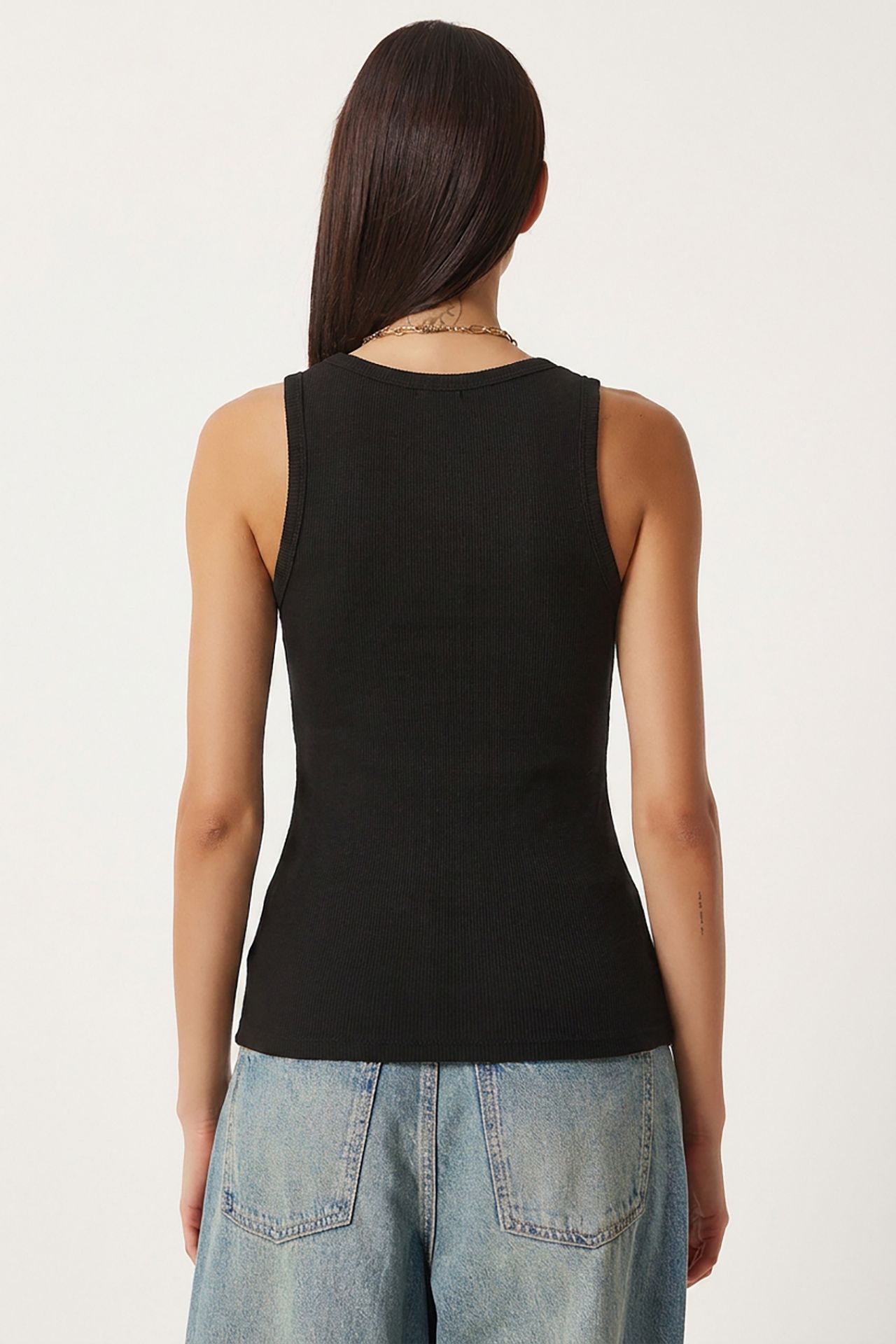 ISTANBUL Fitted Cotton-Blend Button Cami Top 7