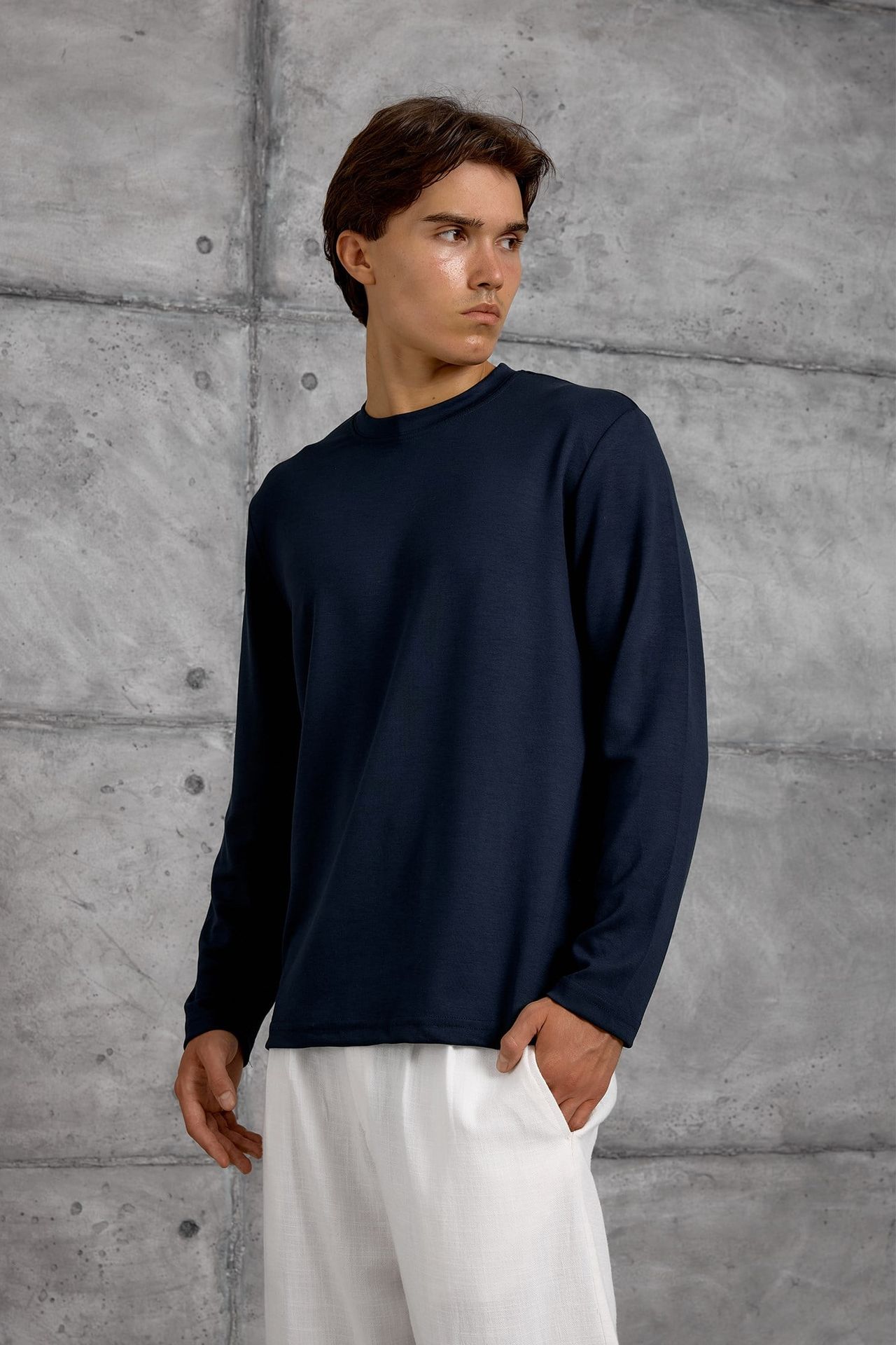 NOMARC Normal Kalıp Bisiklet Yaka Sweatshirt 1