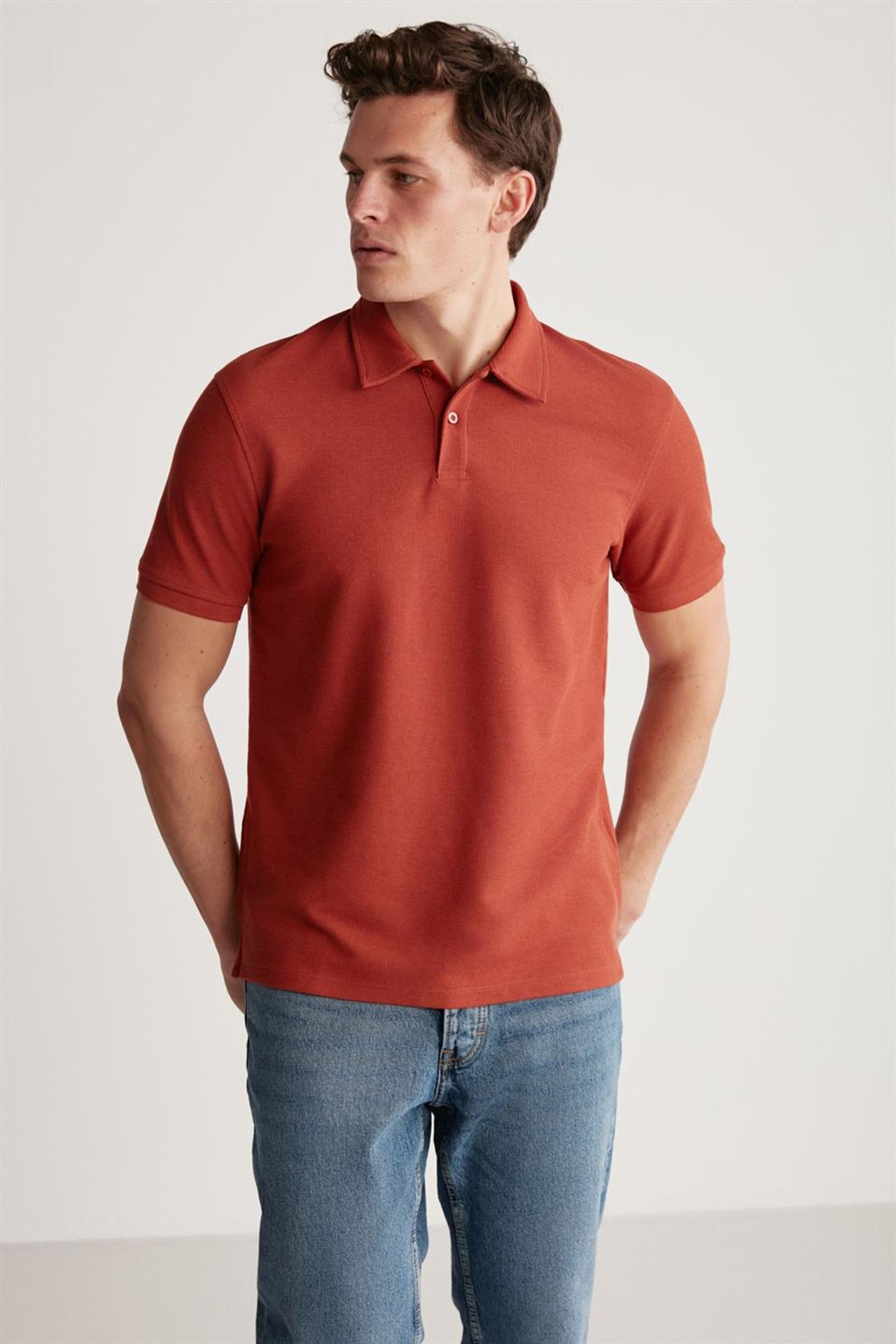 GRIMELANGE Polo Yaka Düğmeli Tişört 4