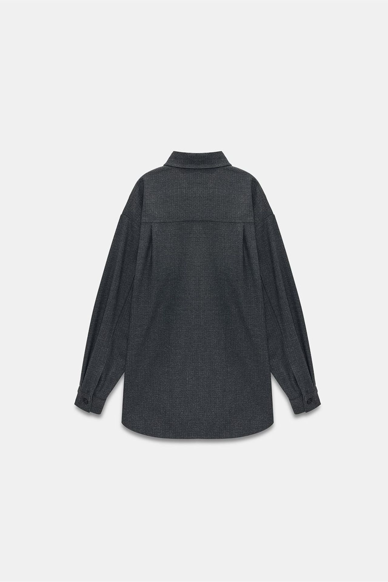 DILVIN Oversize Uzun Kollu Mikro Desenli Gömlek 7