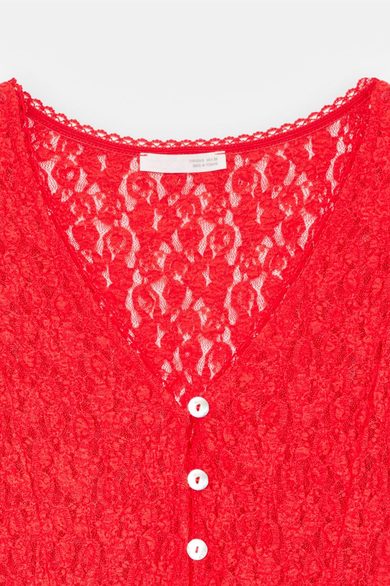 DILVIN Lace V-Neck Button Cardigan 7