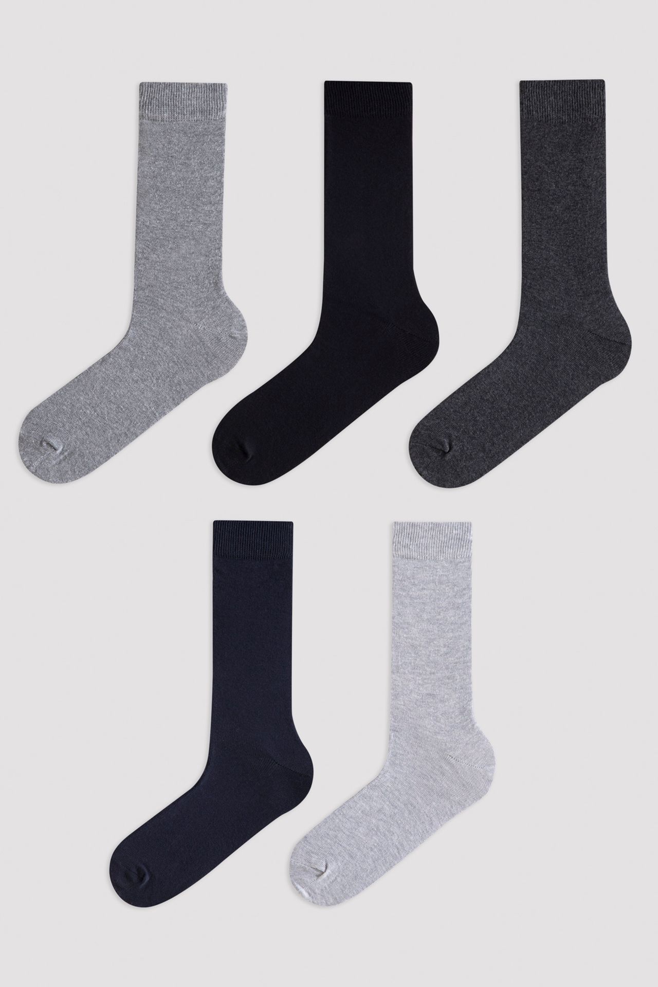 PENTI Men's Basic 5-Pack Ankle Socks 1
