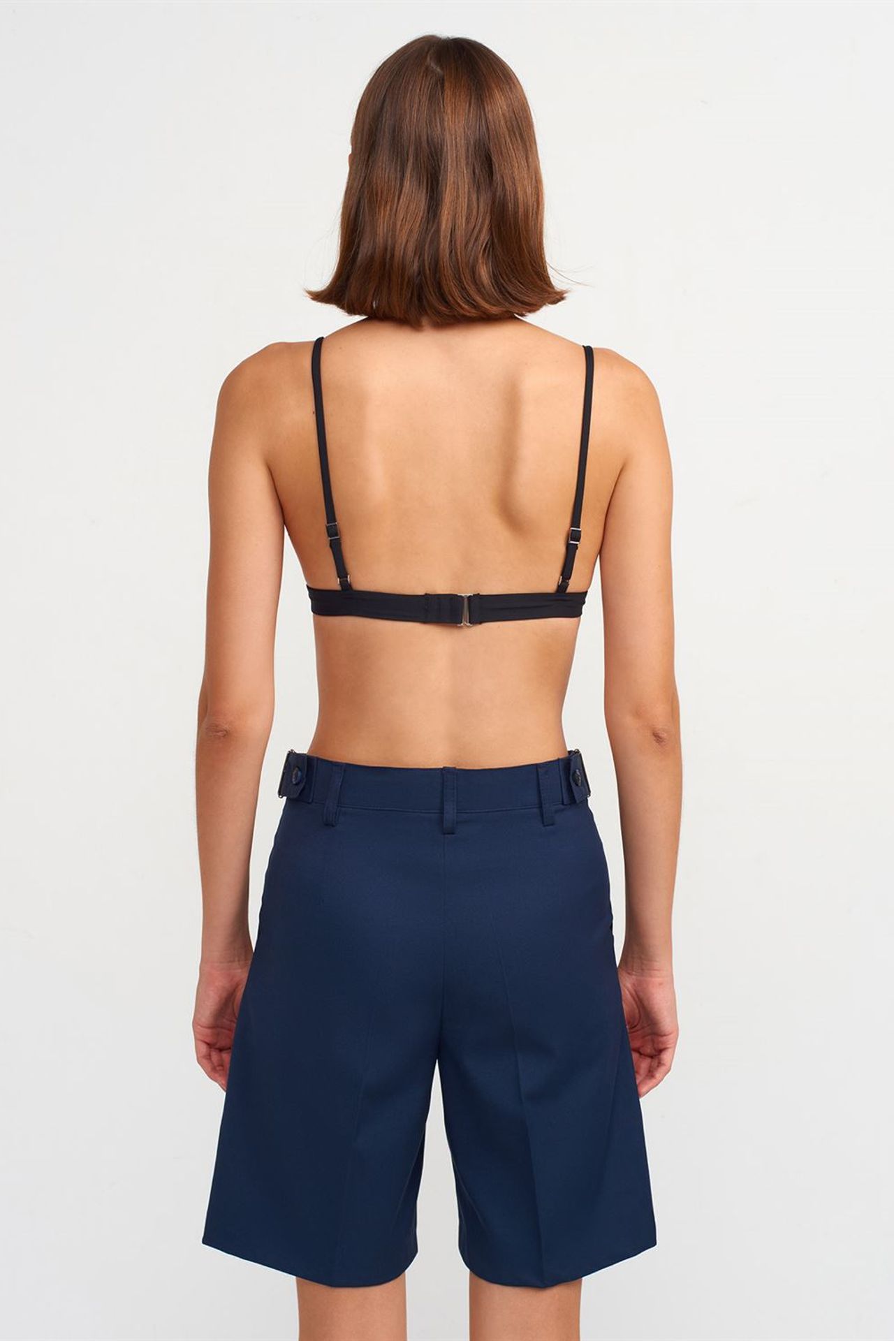 DILVIN High-Waist Belted Wide-Leg Shorts 2
