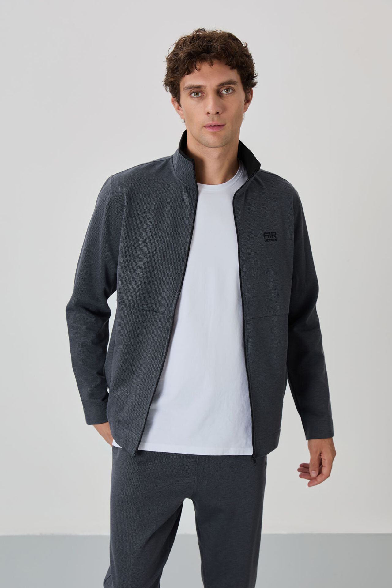 TOMMY Men's Zip-collar Sweatshirt And Pants Set 2