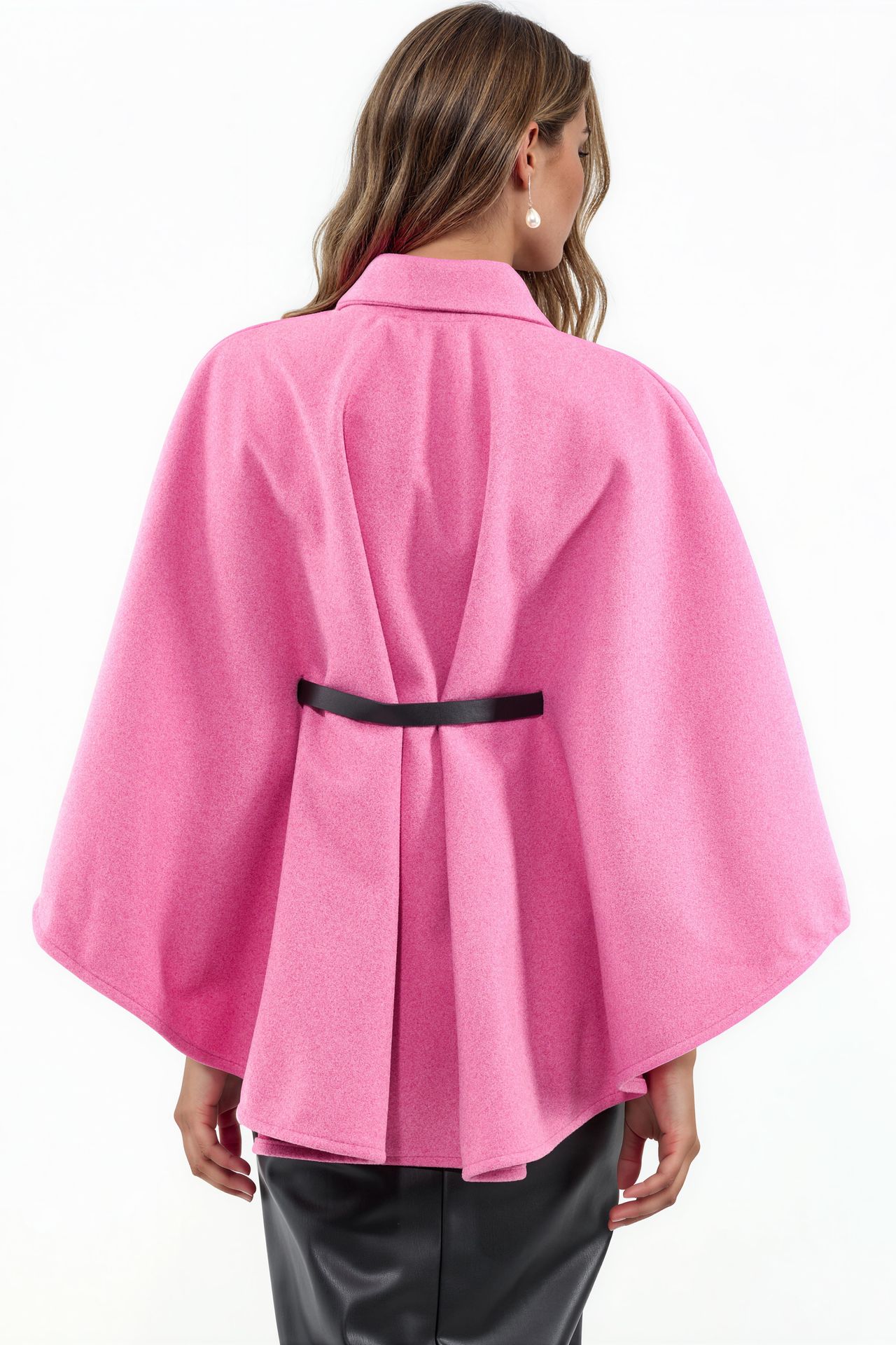 BDART Belted Tweed Cape Coat 3