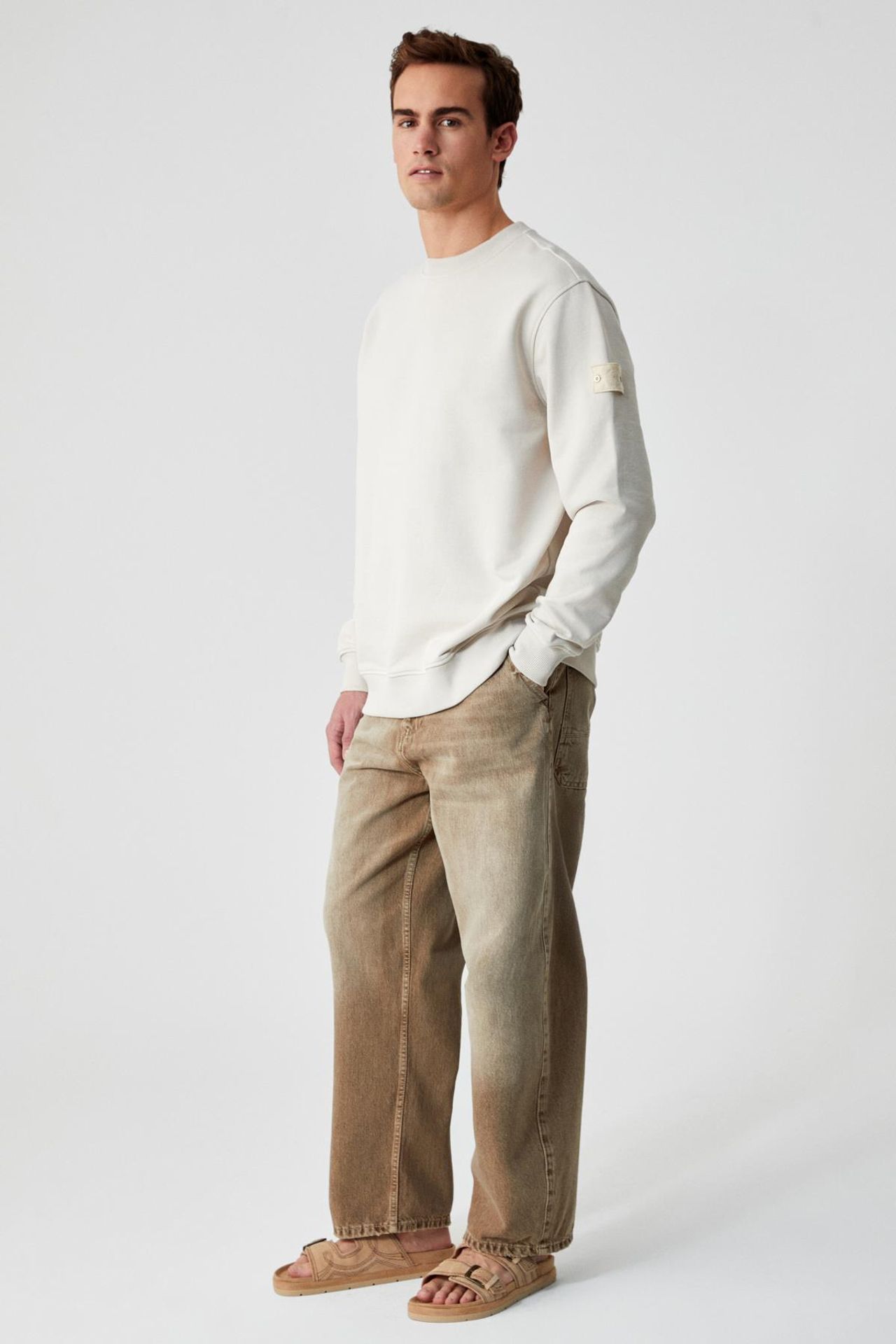 GRIMELANGE Nakışlı Bisiklet Yaka Sweatshirt 4