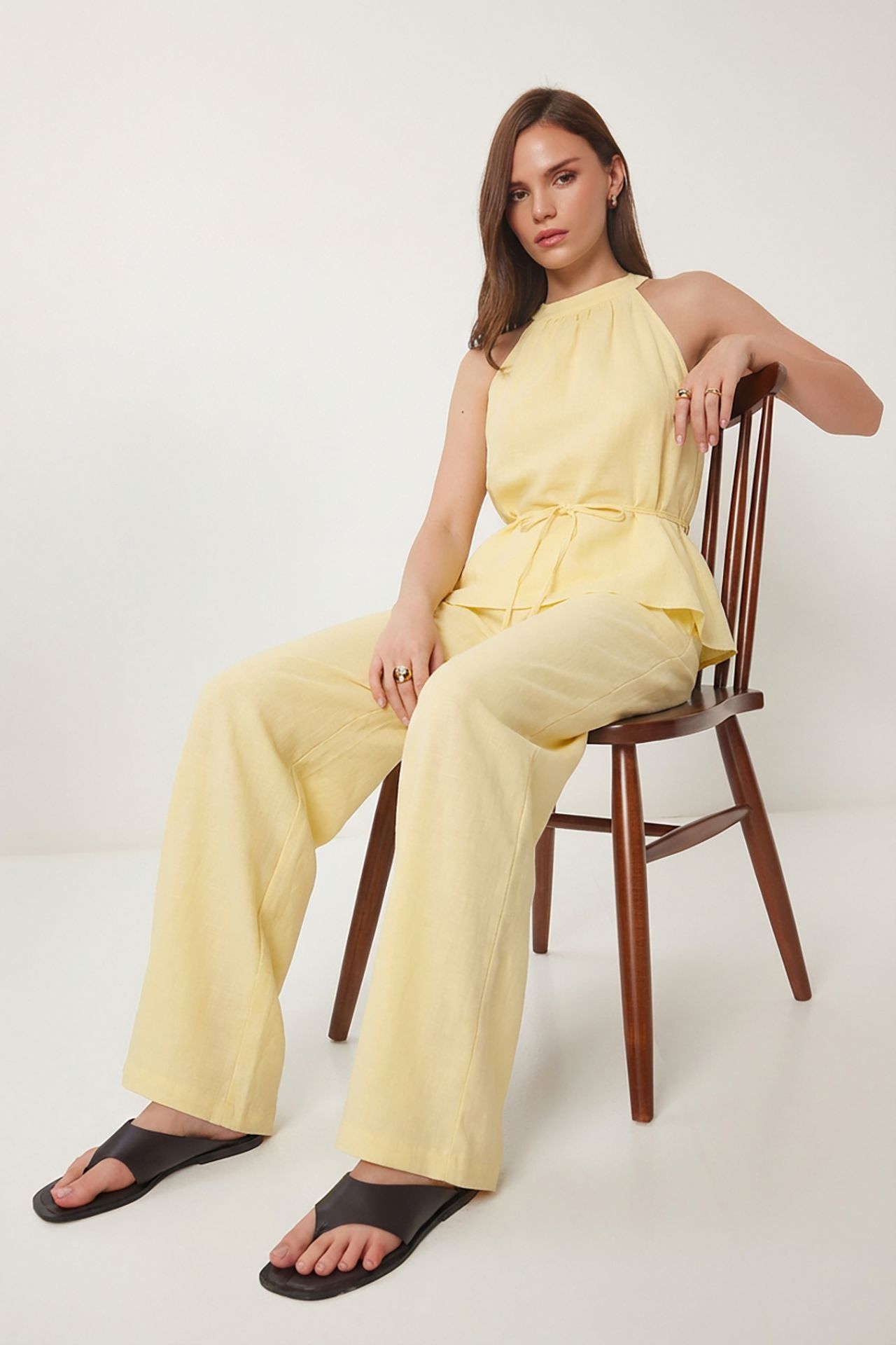 ISTANBUL High Waist Halter Neck Two-Piece Coordinated Set 3