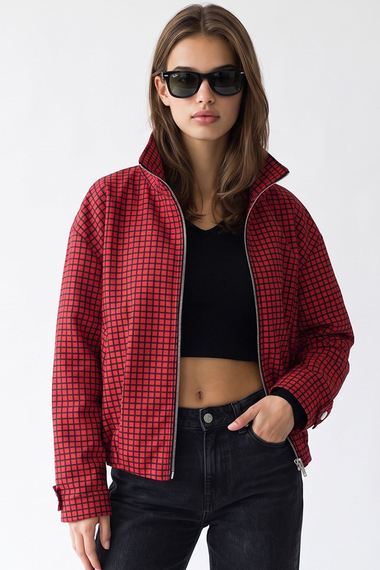 MIXRAY Women's Tailored Blazer