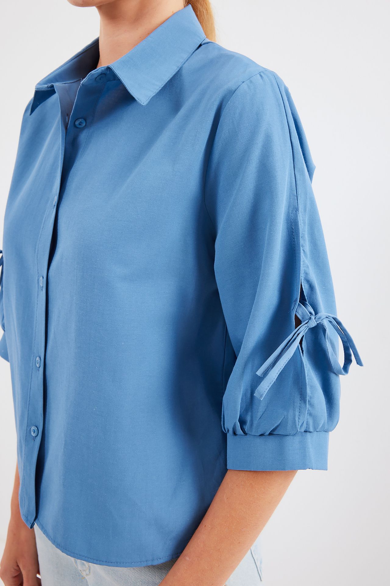 BDART Crop Shirt with Bow 4