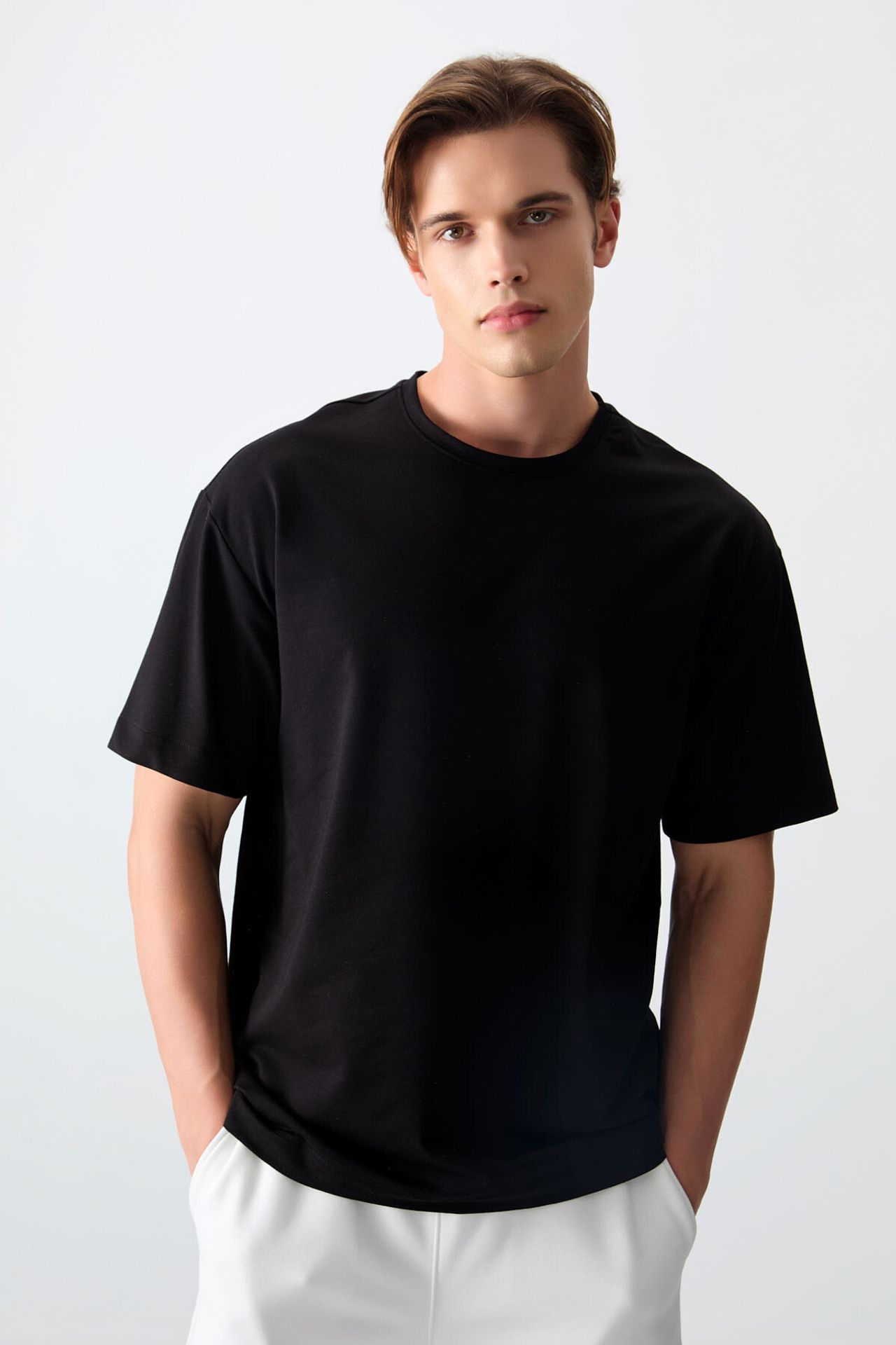 TOMMY Oversized Cotton Blend Crew Neck T-Shirt 2