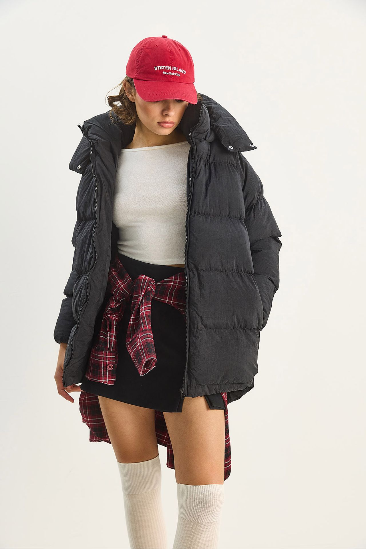 LUCCI Oversized Hooded Puffer Coat