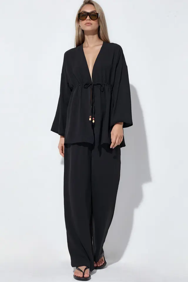 BDART Two-Piece Wide-Leg Kimono Set