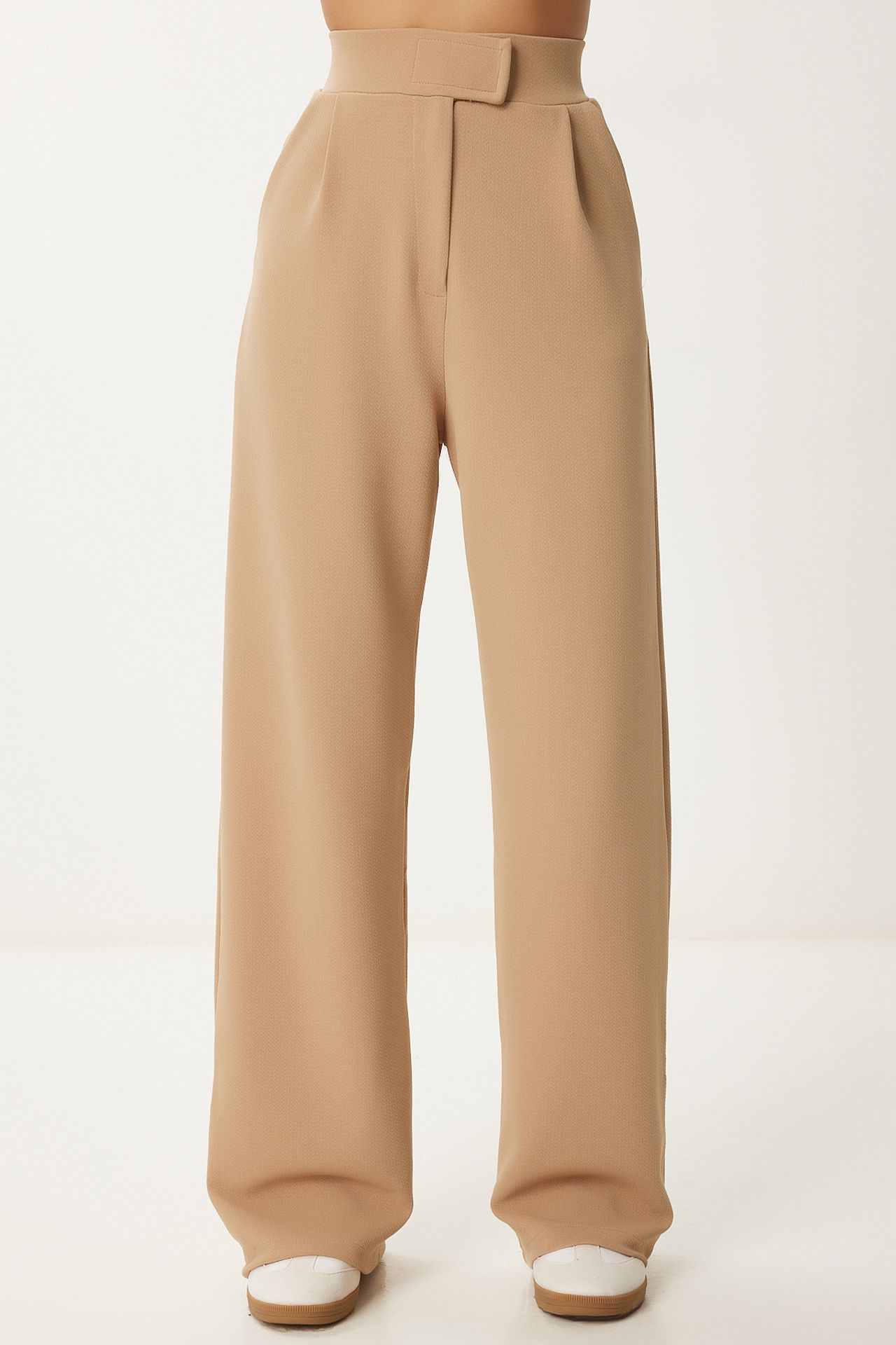 ISTANBUL High Waist Textured Palazzo Pants 6