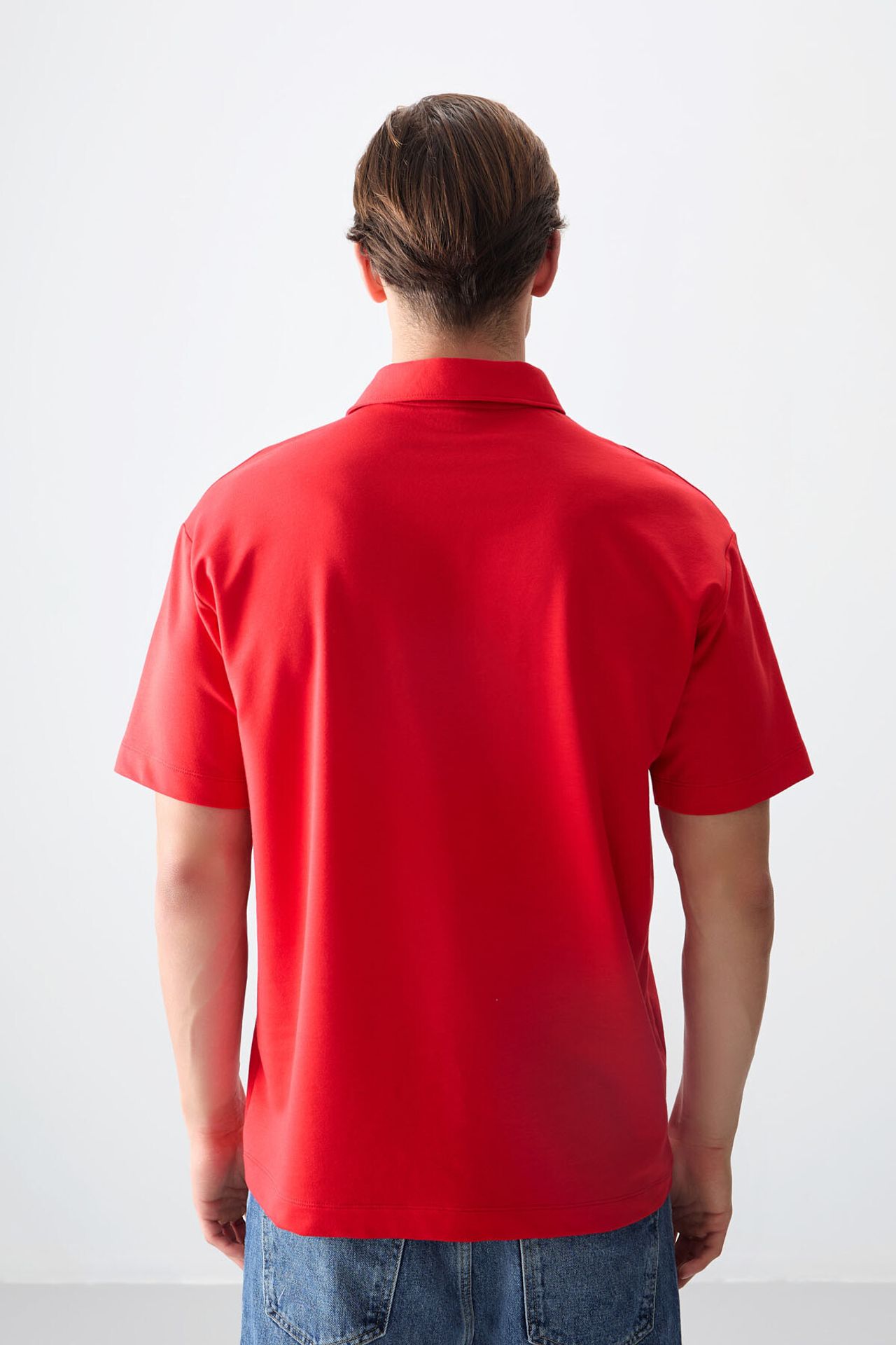 TOMMY Oversized Polo Collar T-Shirt 6