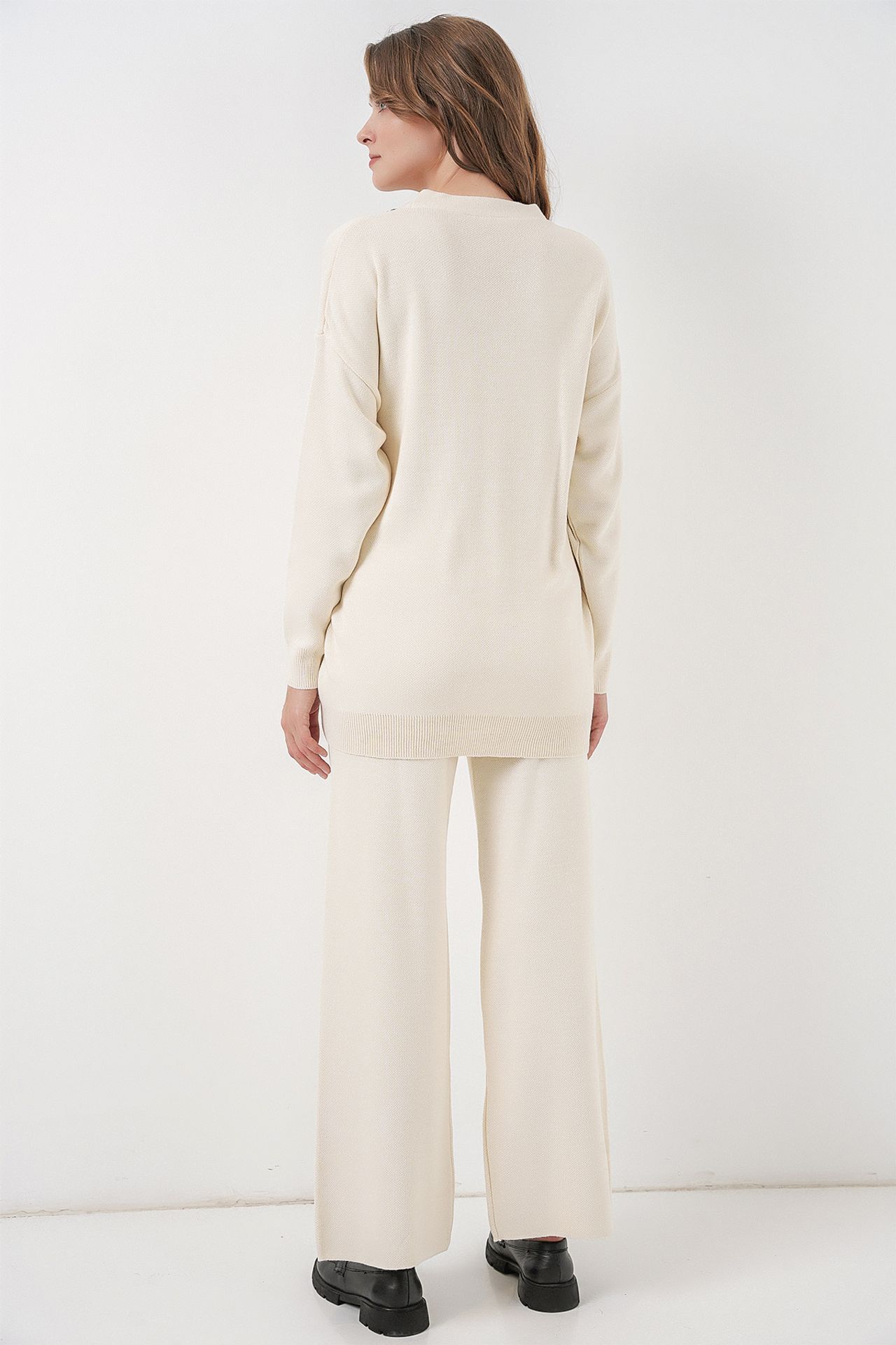 BDART V-Neck Cardigan and Wide Leg Pants Set 6
