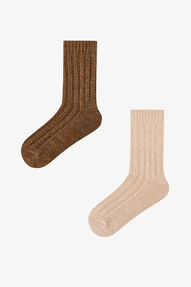 PENTI Warm Shiny Glitter Pair Crew Socks