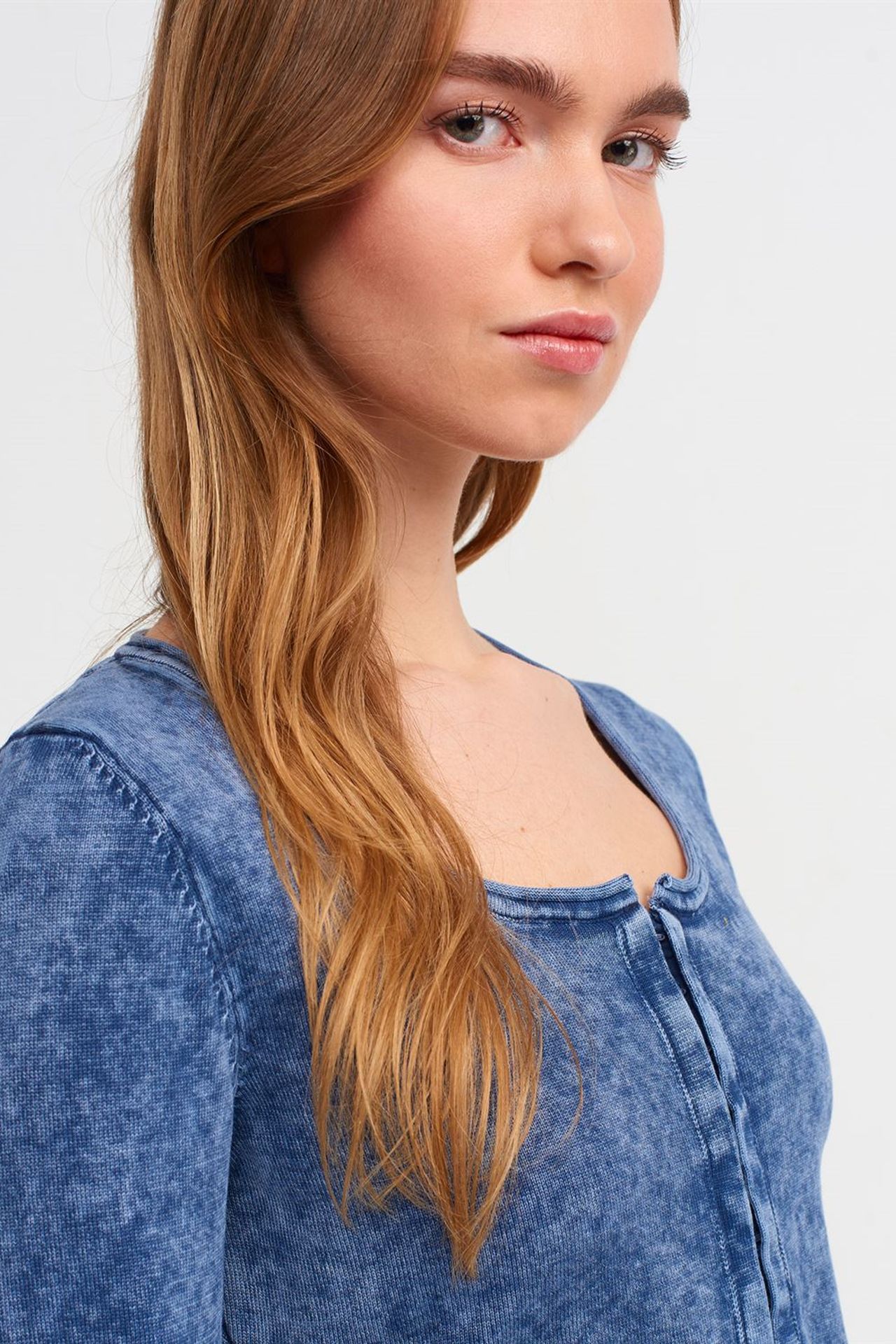 DILVIN Cotton Ribbed Crop Cardigan 4