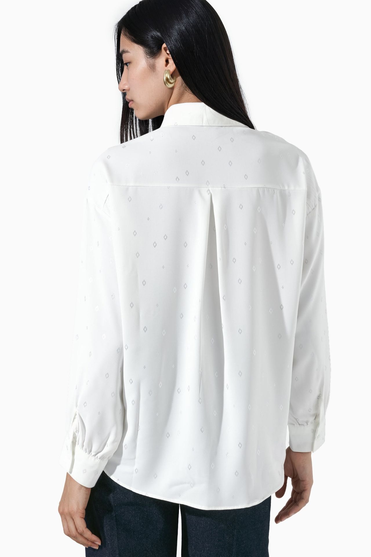 BDART Oversized Long Sleeve Printed Shirt with Pocket 3
