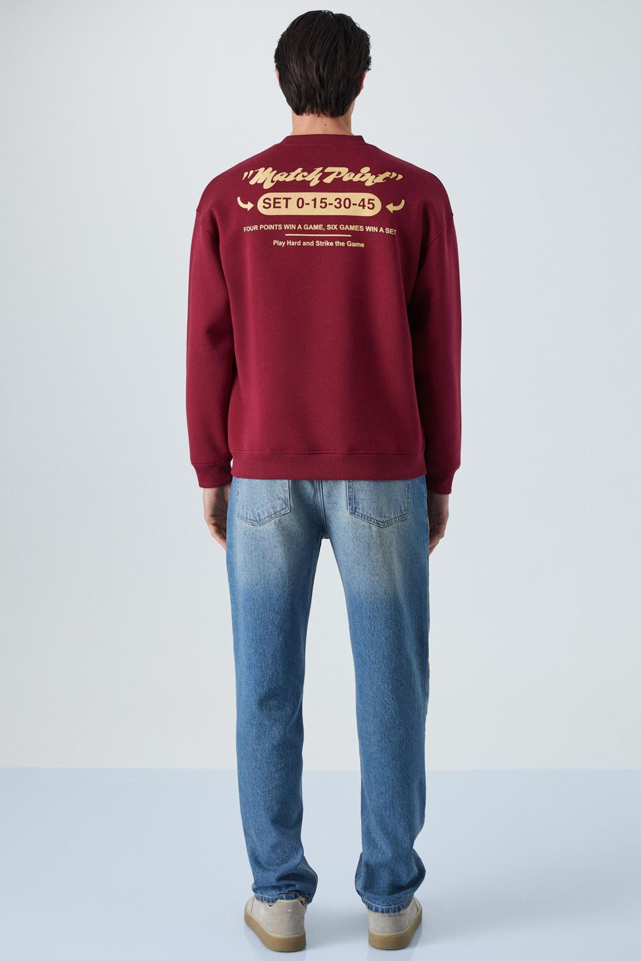 GRIMELANGE Baskılı Logolu Bisiklet Yaka Sweatshirt 6