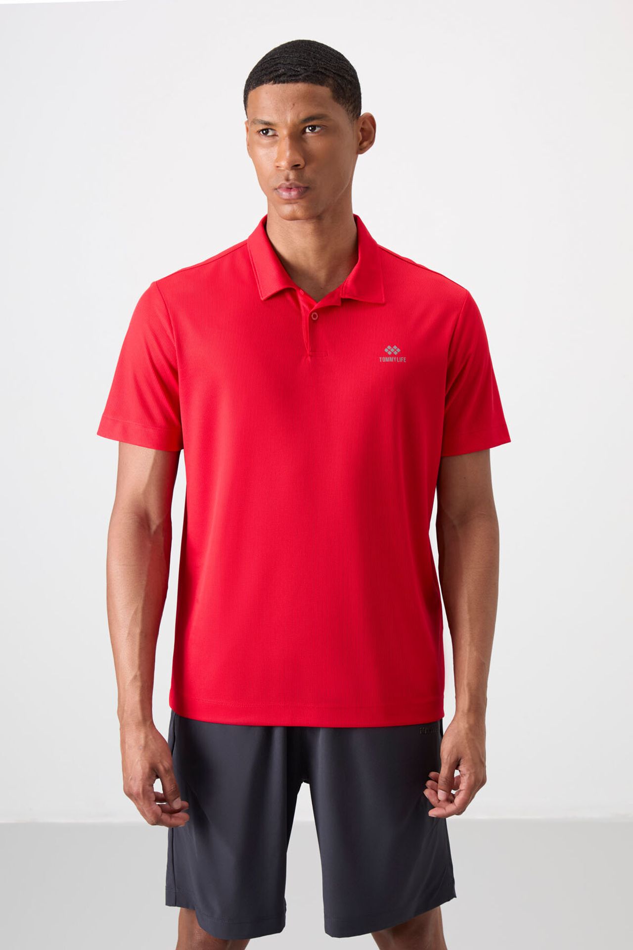 TOMMY Men's Polo Collar Short-Sleeve T-Shirt 1