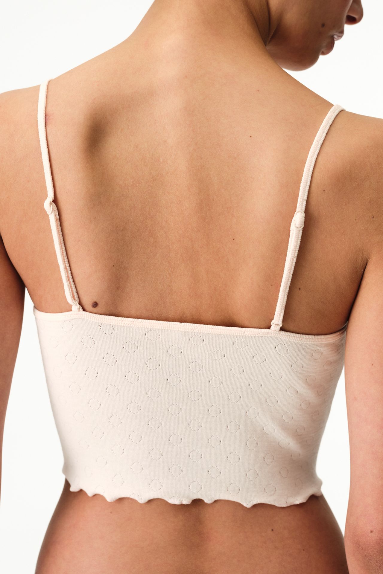 PENTI Pointel Crop Floral Tank Top 3