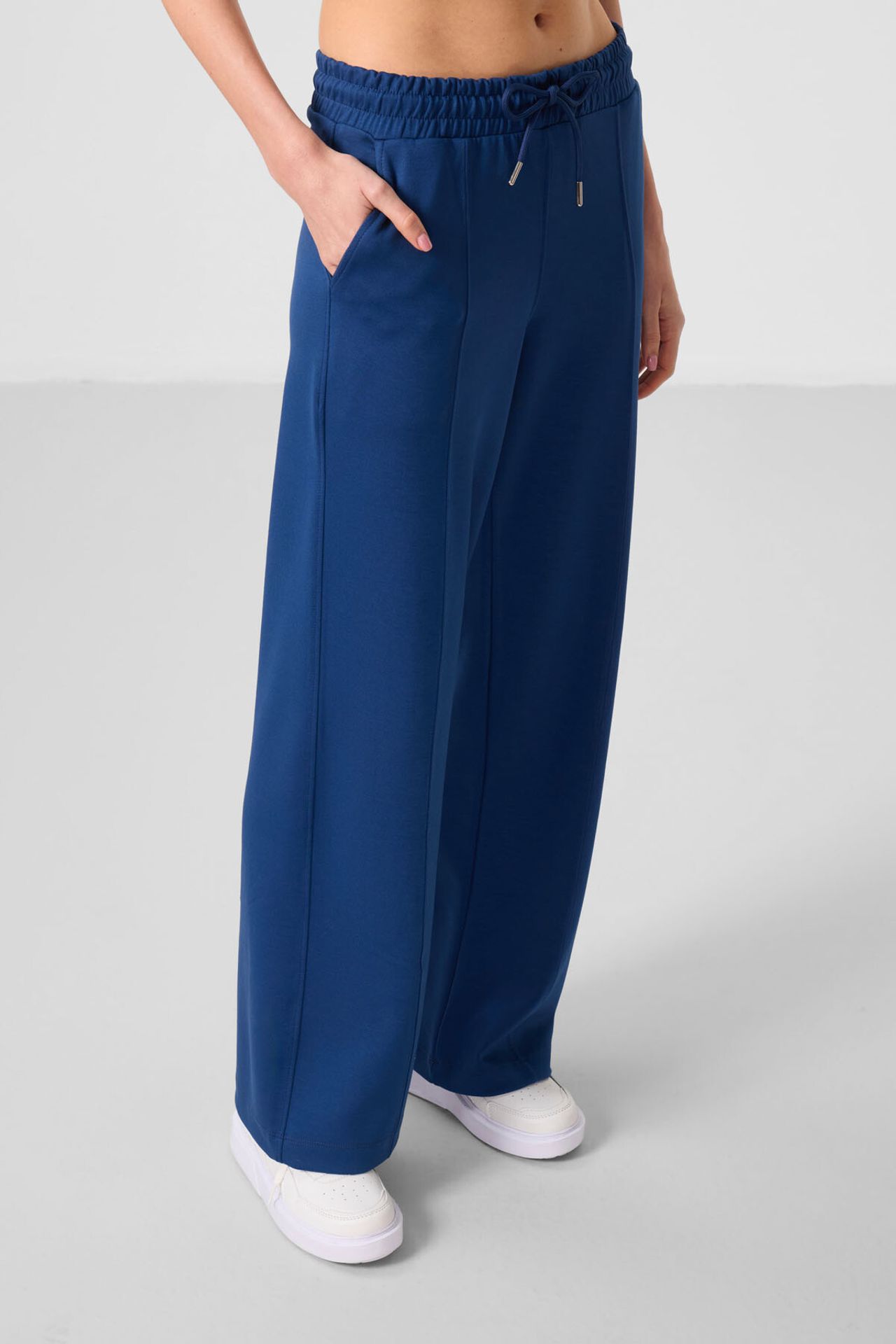 TOMMY Textured Wide Leg Palazzo Pants with Drawstring Waist 5