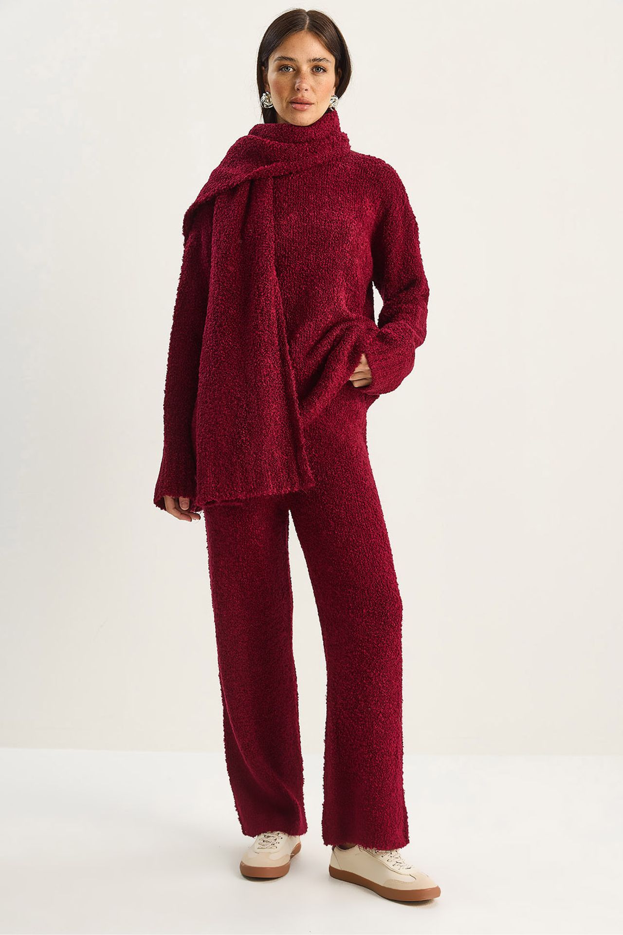 LUCCI Oversize Ribbed Knit Two-Piece Set 1