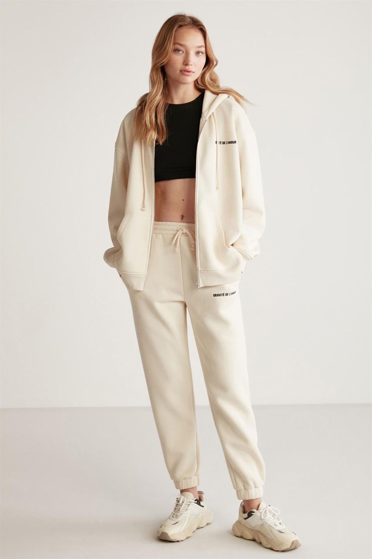GRIMELANGE Hooded Zip-Front Oversized Sweatshirt 3