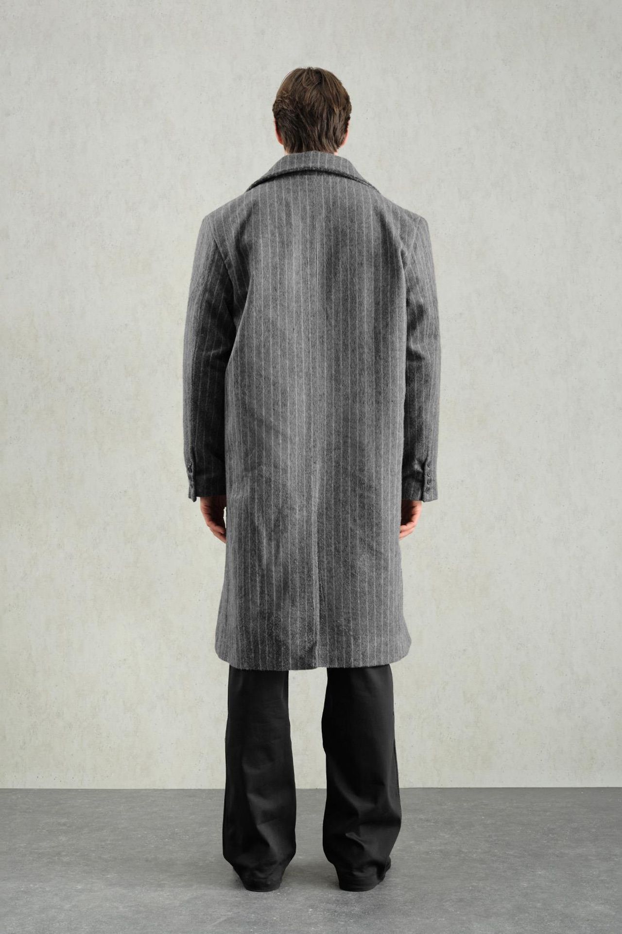 GIESTO Textured Buttoned Striped Jacket 4