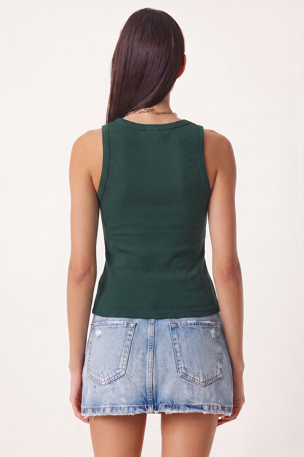 ISTANBUL Fitted U Collar Knitted 2- Pack Tank Top 3