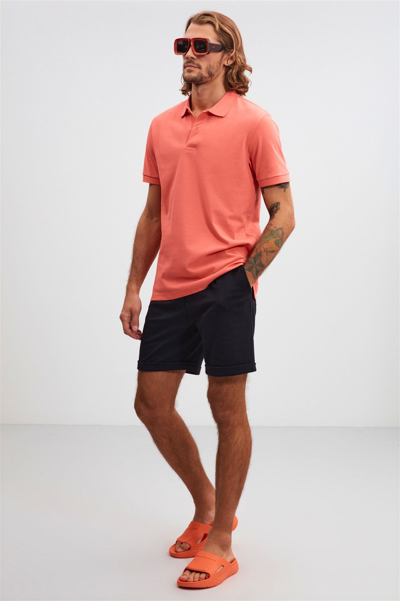 GRIMELANGE Polo Yaka Düğmeli Tişört 1