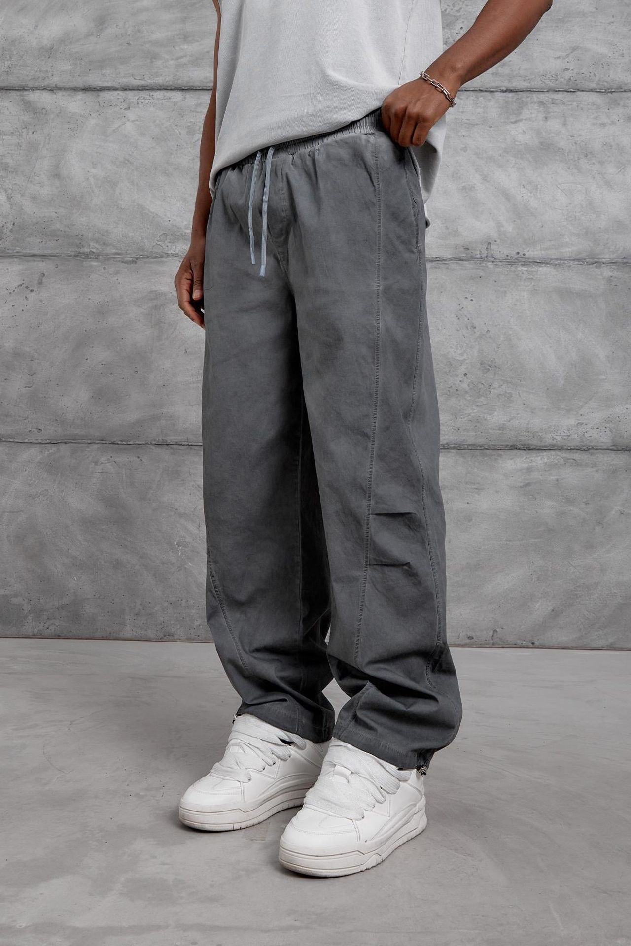 NOMARC Geniş Paça Büzgülü Pantolon 1