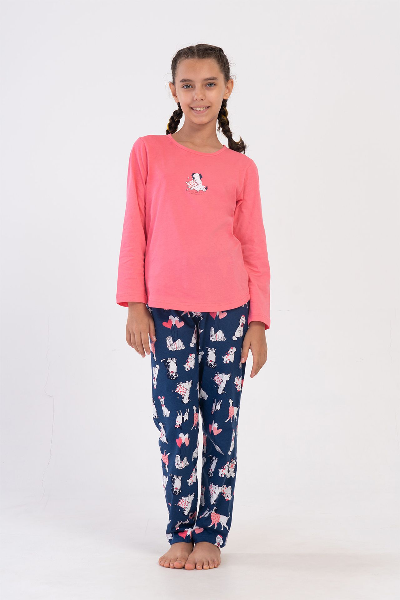 YAKE Uzun 2 Parçalı Pijama Takımı 1