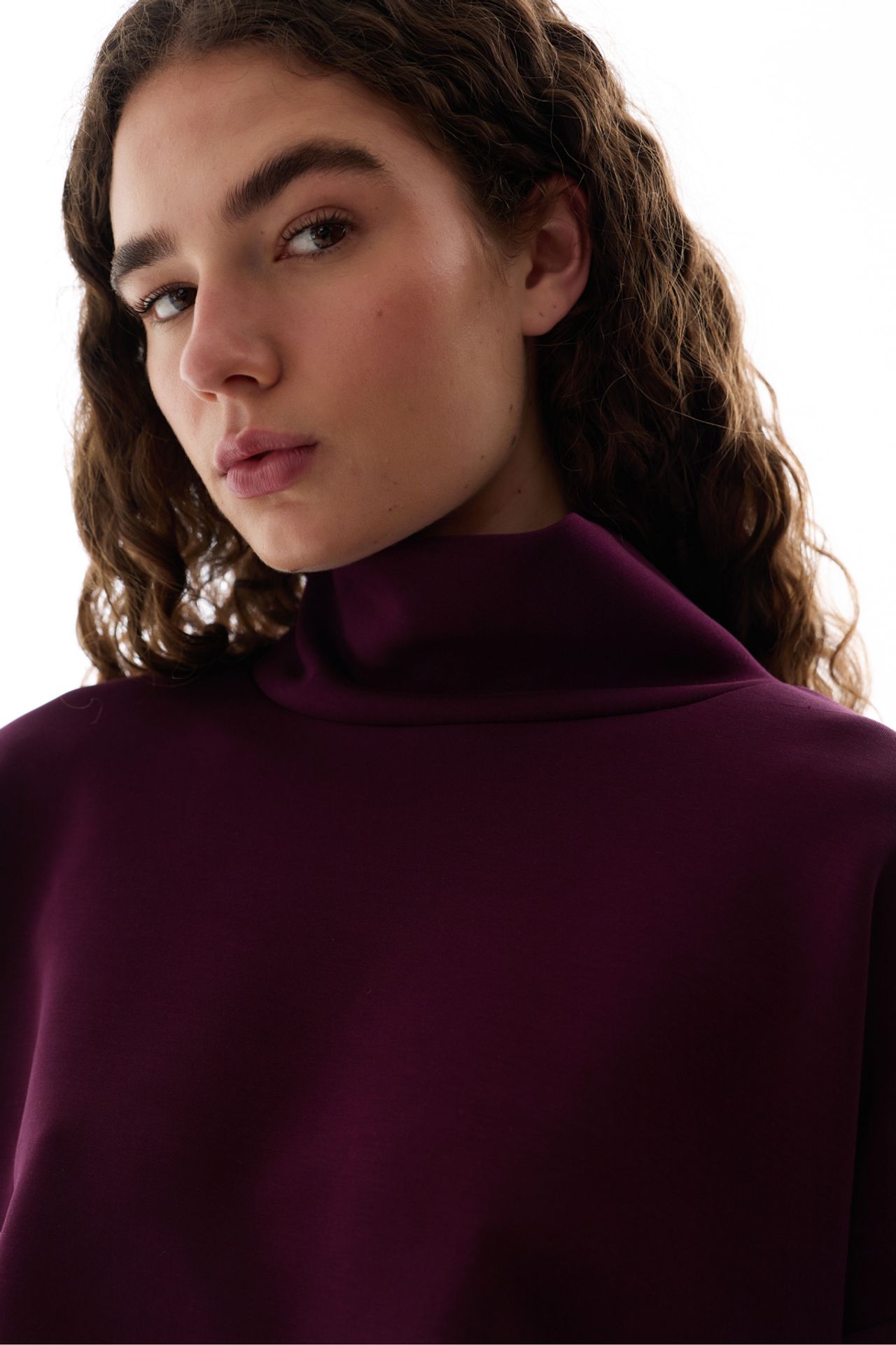PENTI Women's Modal Turtleneck Long Sleeve Blouse 2