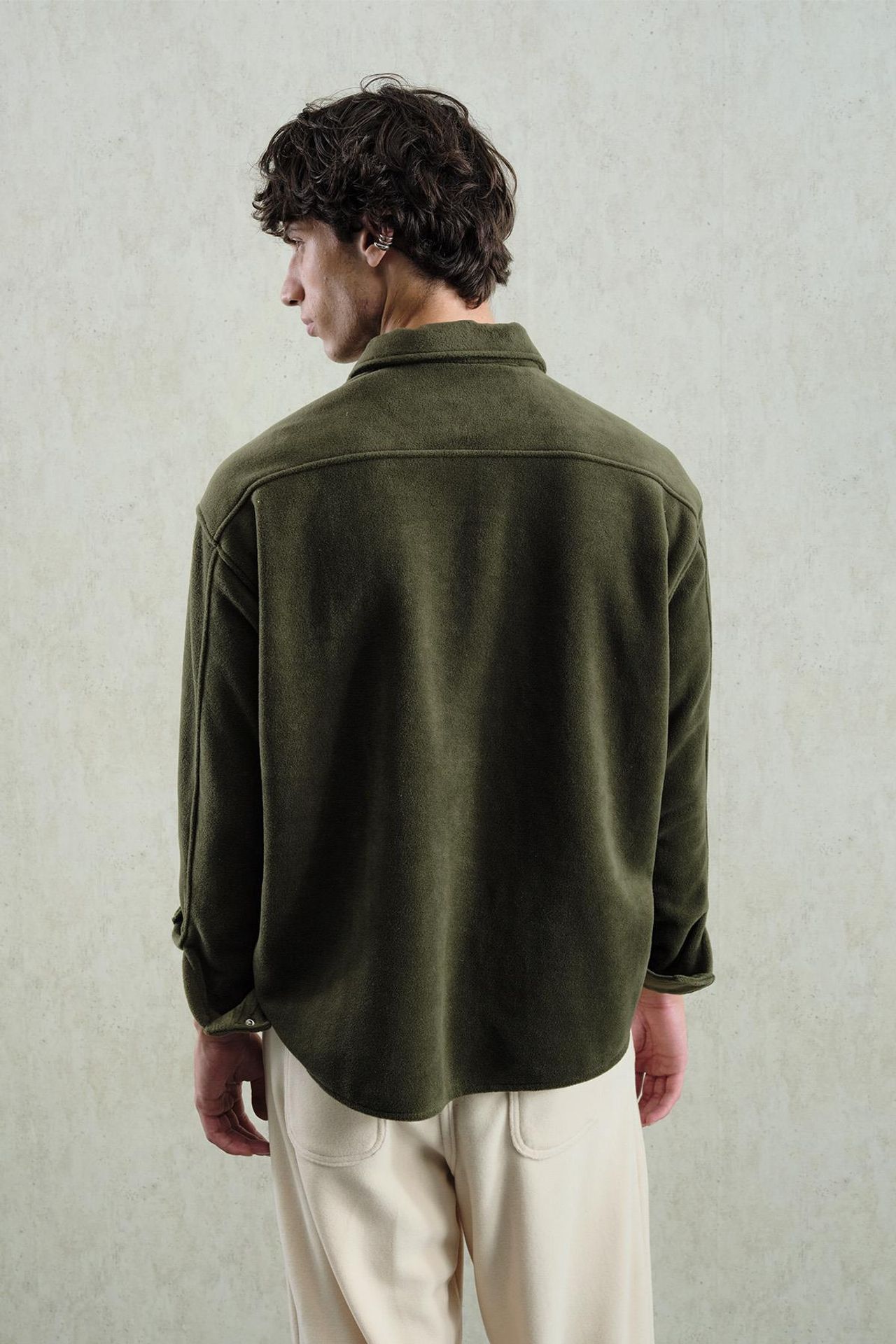 GIESTO Comfort Fit Textured Long Sleeve Shirt with Embroidery 4