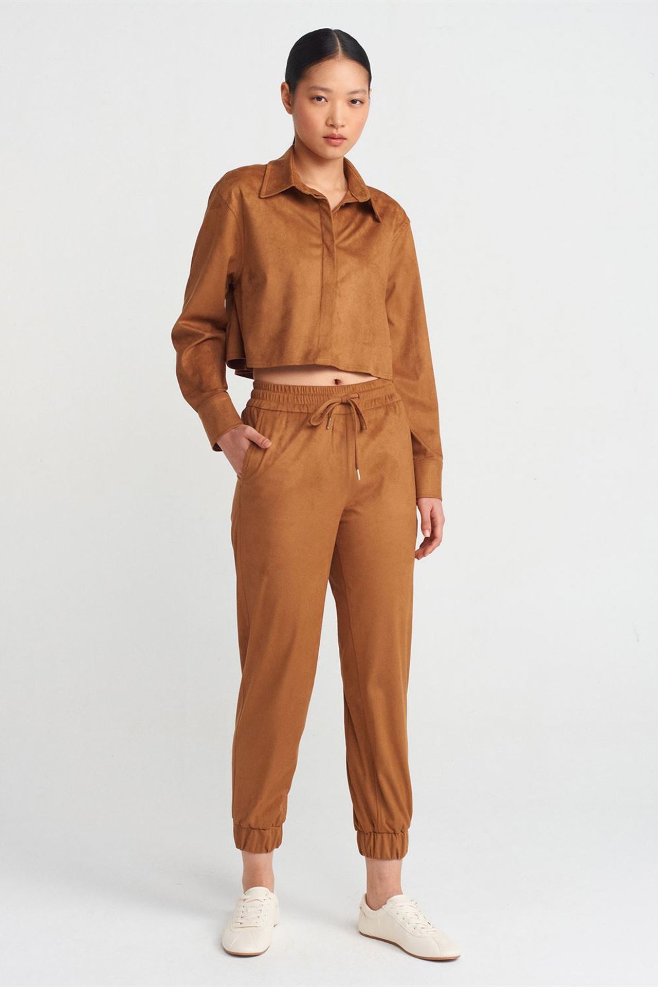 DILVIN Suni Süet Jogger Pantolon 1