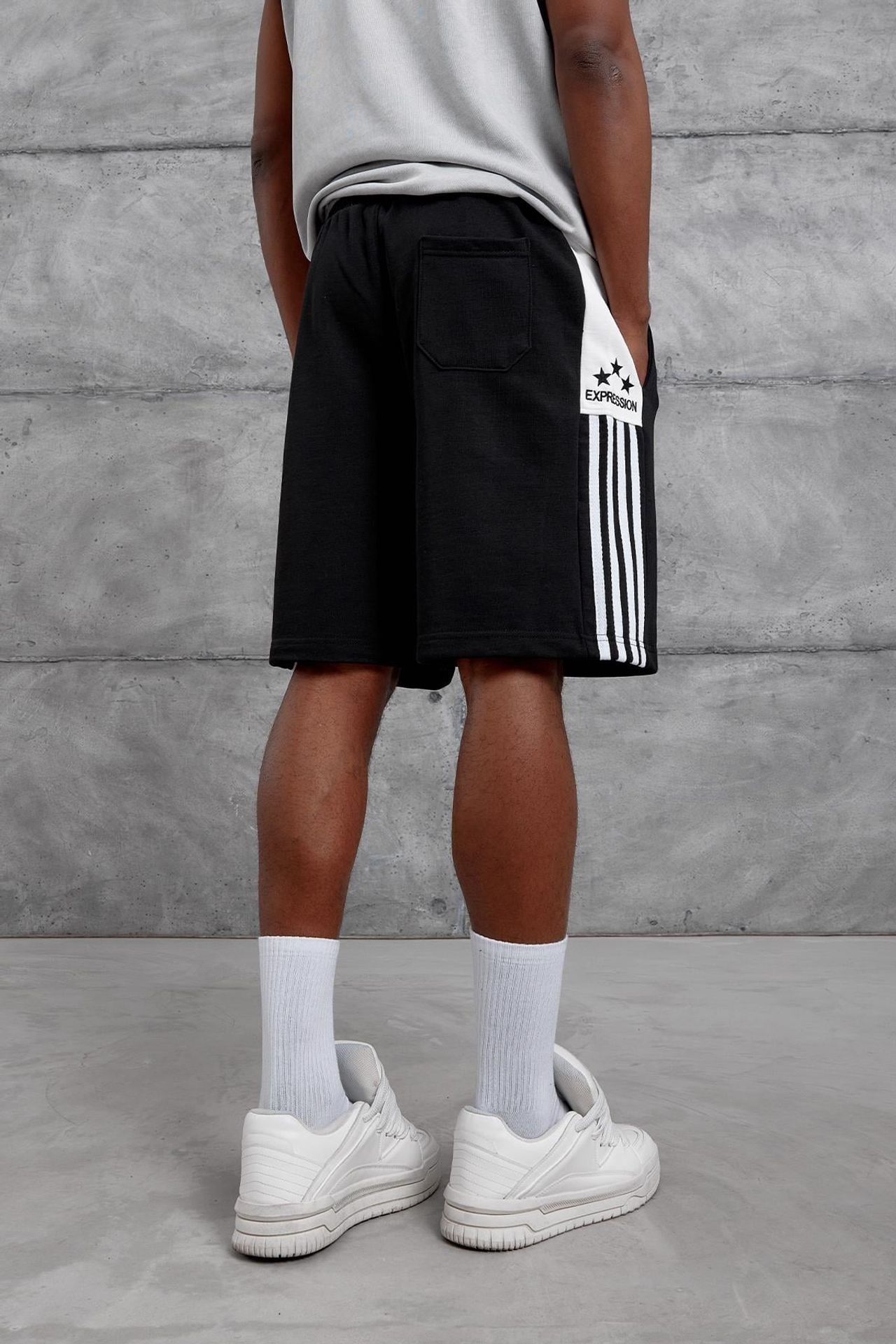 NOMARC Oversize Düz Paça Sweat Şort 5