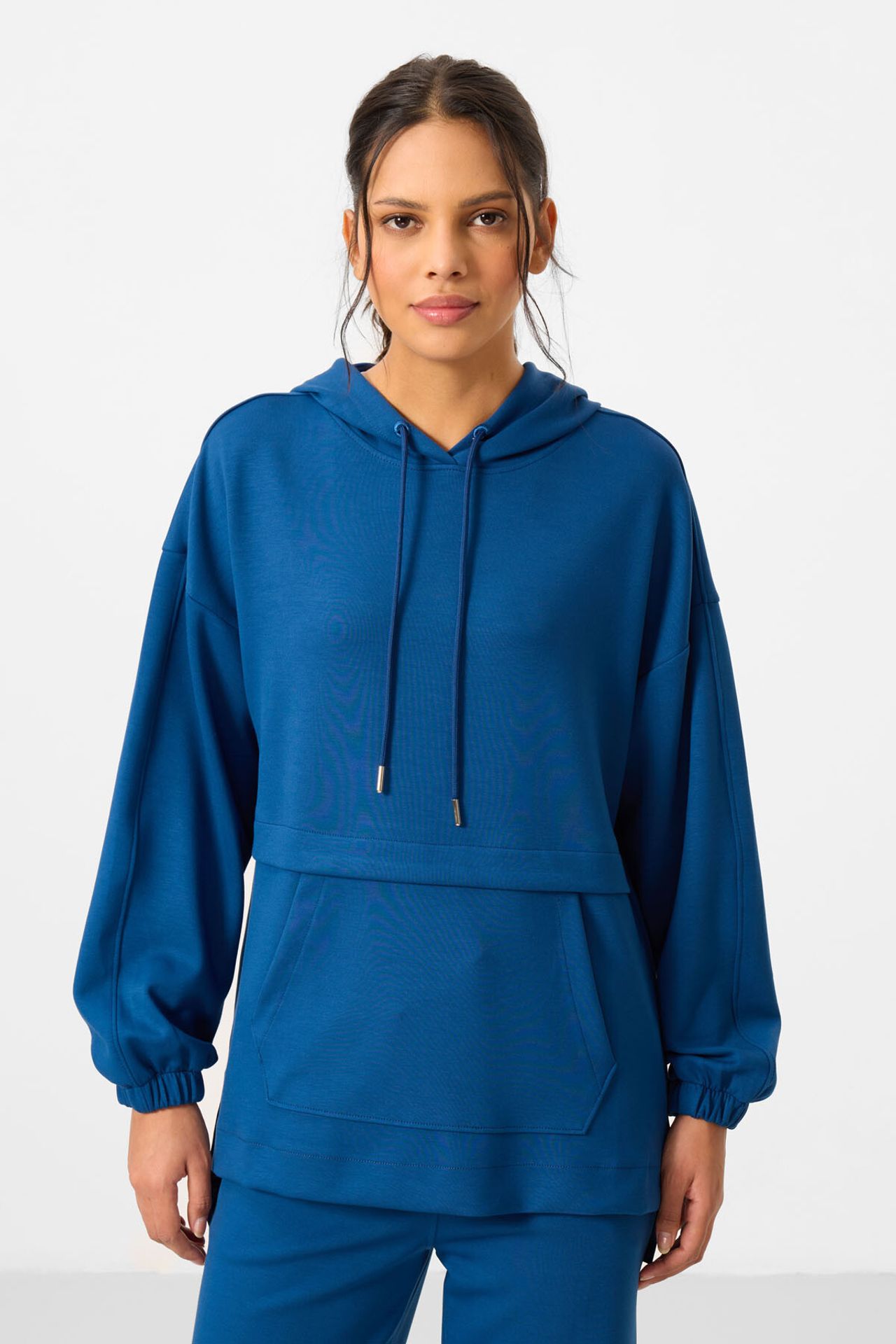 TOMMY Oversized Hooded Sweatshirt And Wide-Leg Pants Set 3
