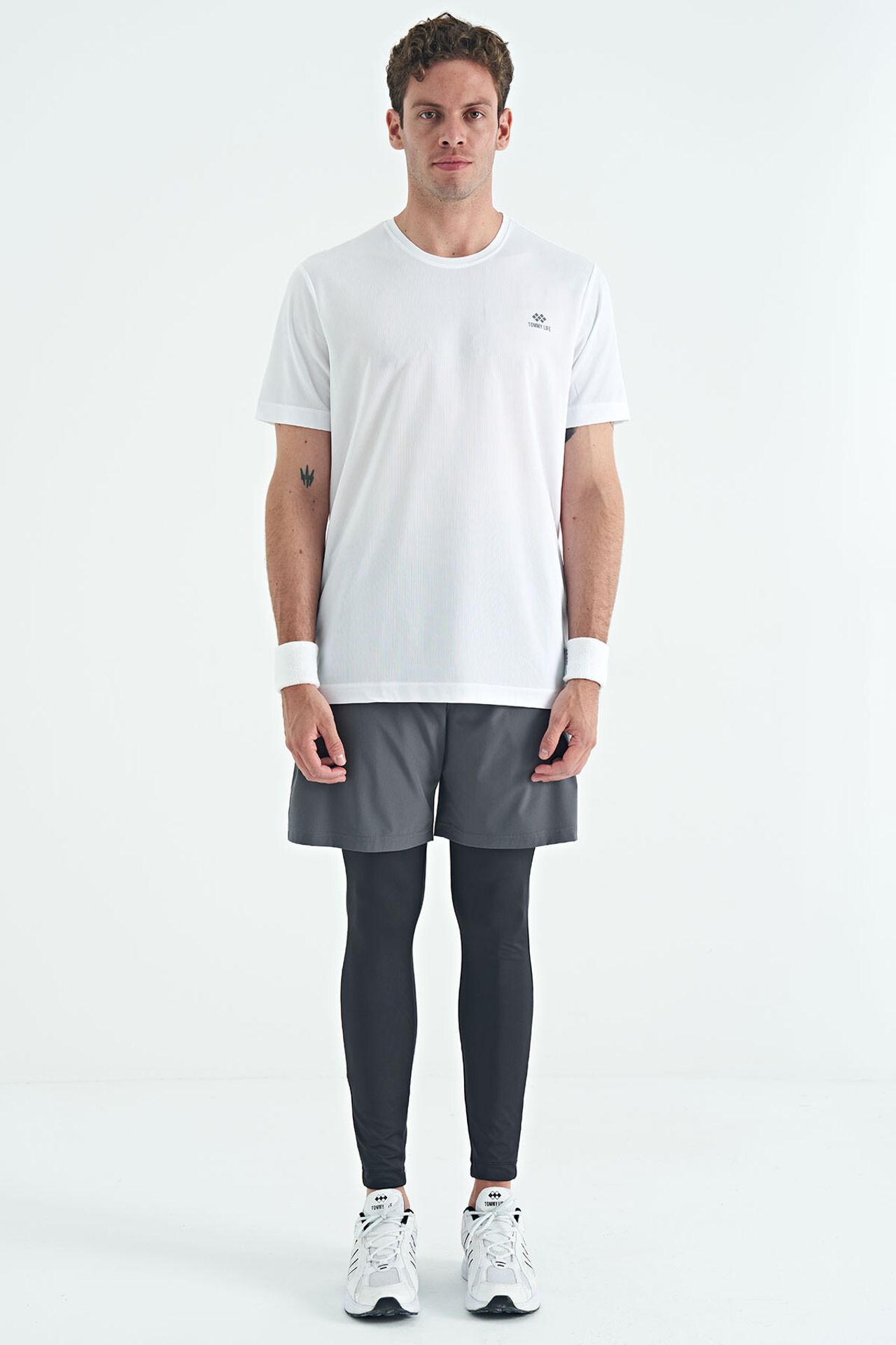 TOMMY Men's Skinny High-Waist Knit Active Pants 3
