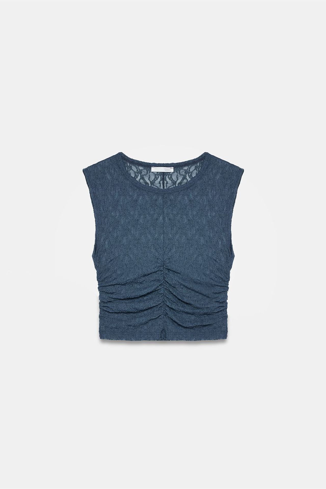 DILVIN Sleeveless Lace Ribbed Blouse 5