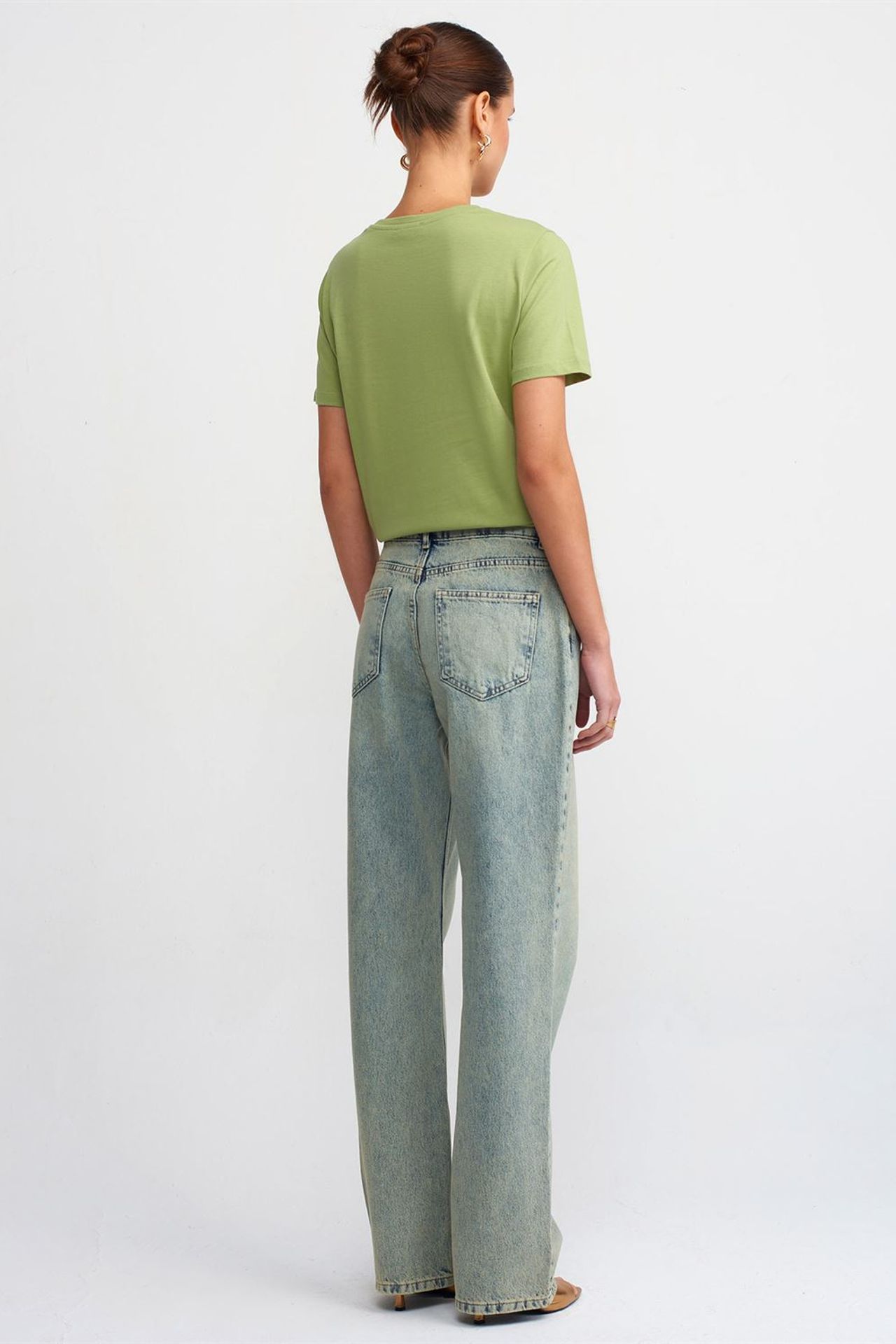 DILVIN Low-Waist Straight-Leg Cotton Jeans 2