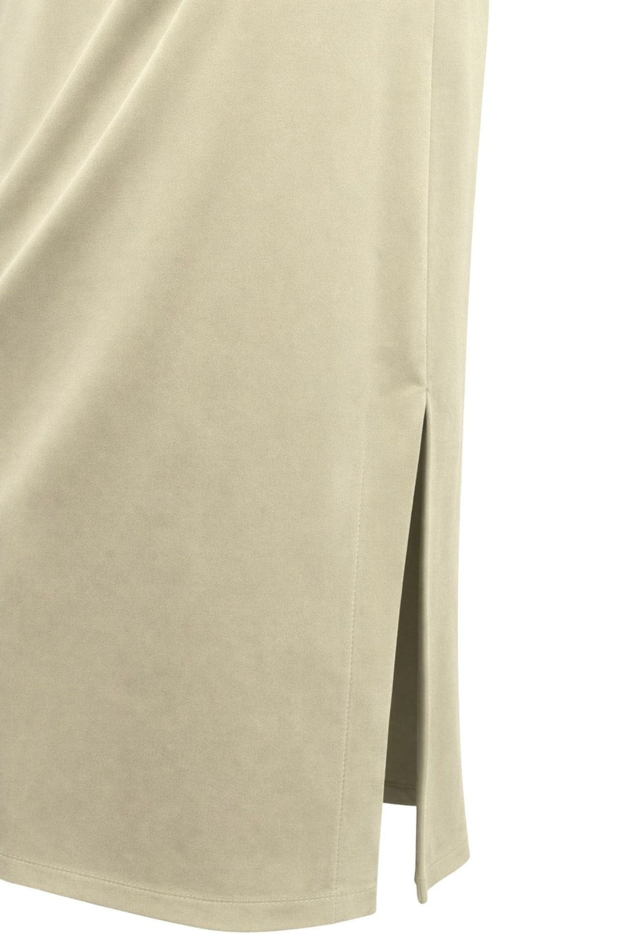 MIXRAY Fitted Midi Dress with Crew Neck 3